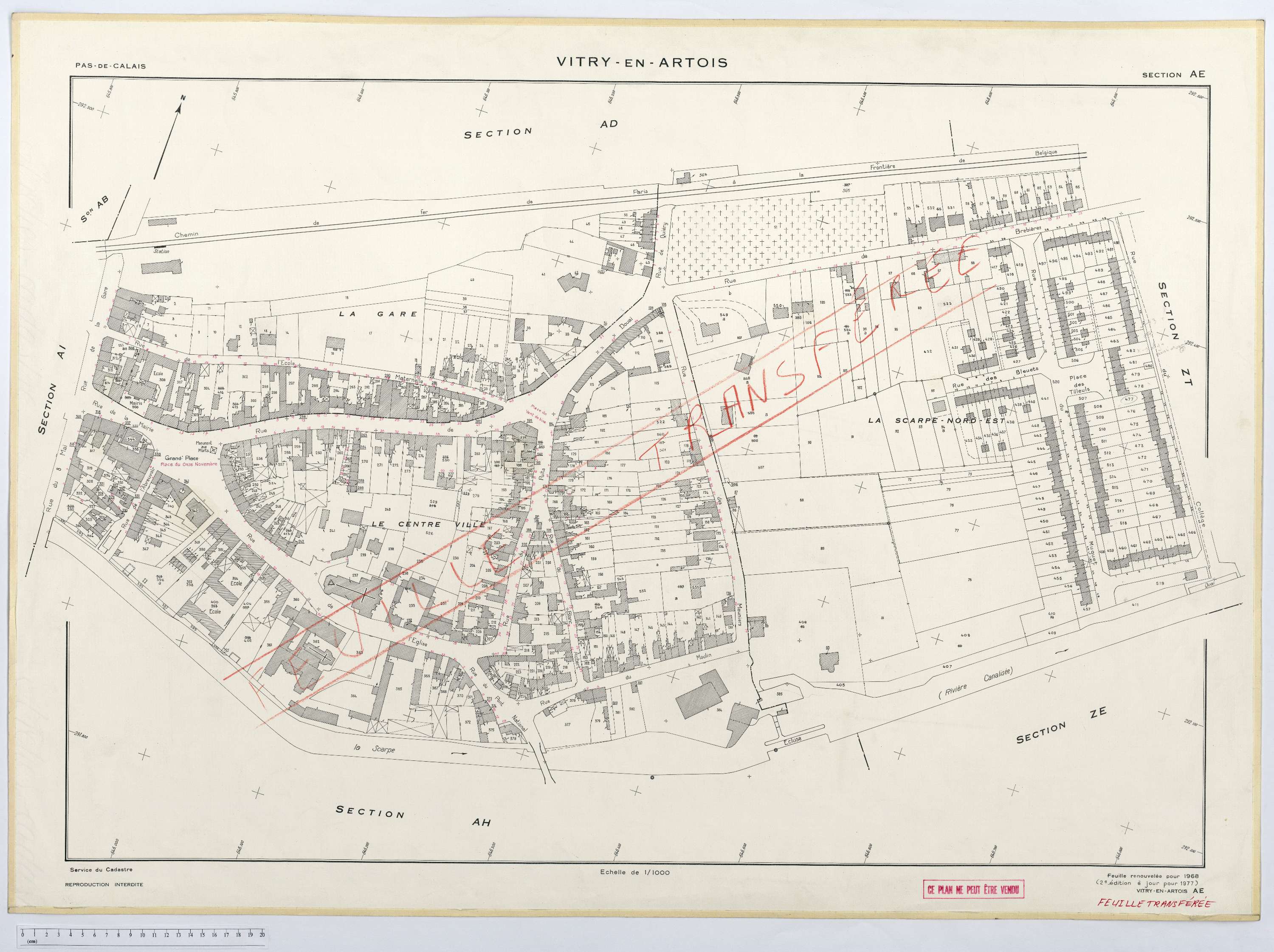 Vitry-en-Artois - Section AE.
