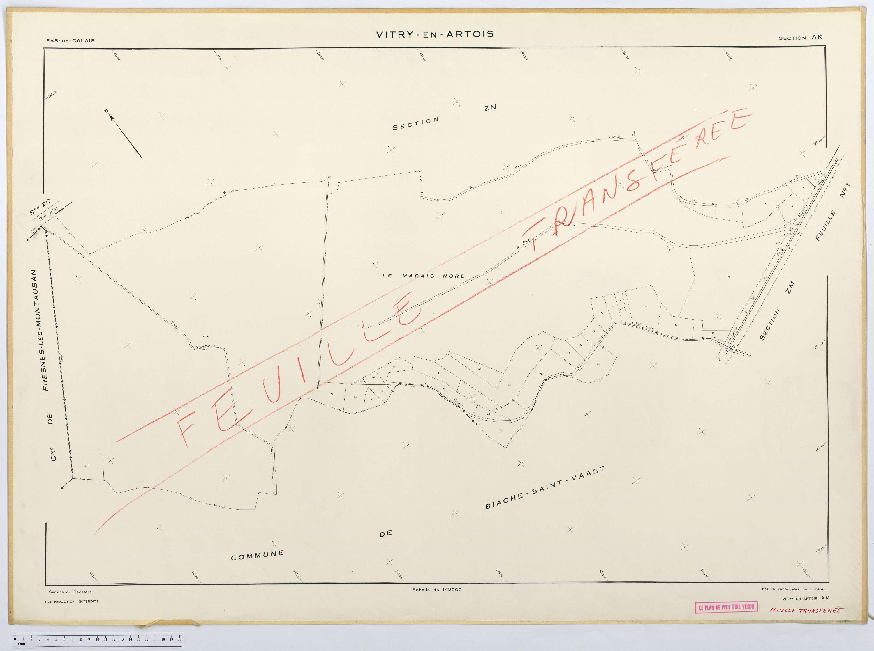 Vitry-en-Artois - Section AK.