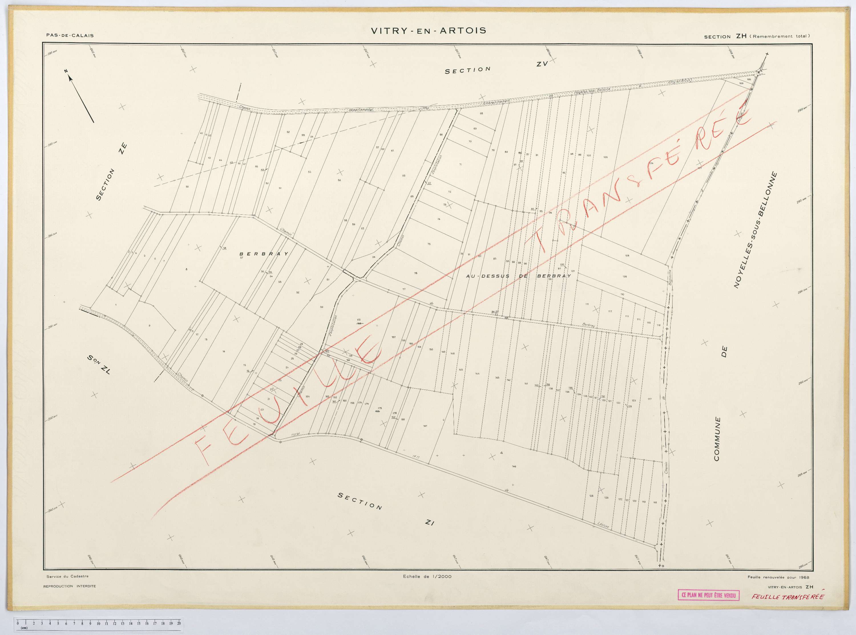 Vitry-en-Artois - Section ZH.