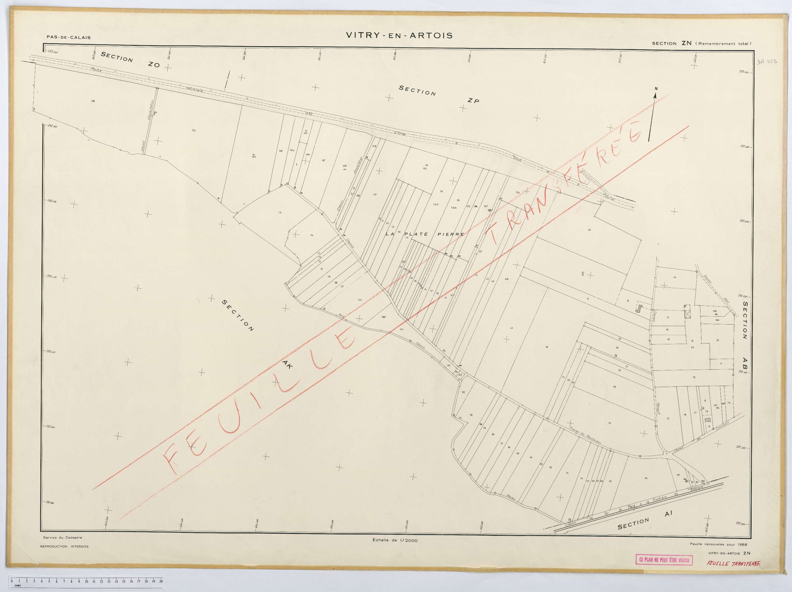 Vitry-en-Artois - Section ZN.
