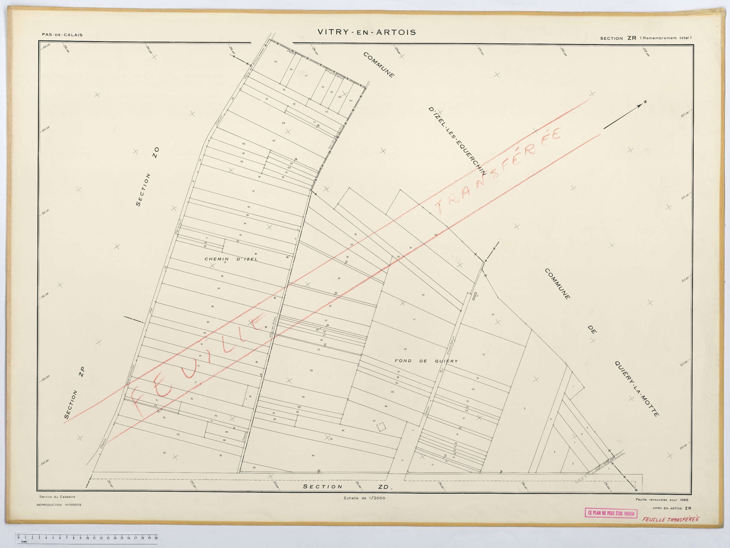 Vitry-en-Artois - Section ZR.