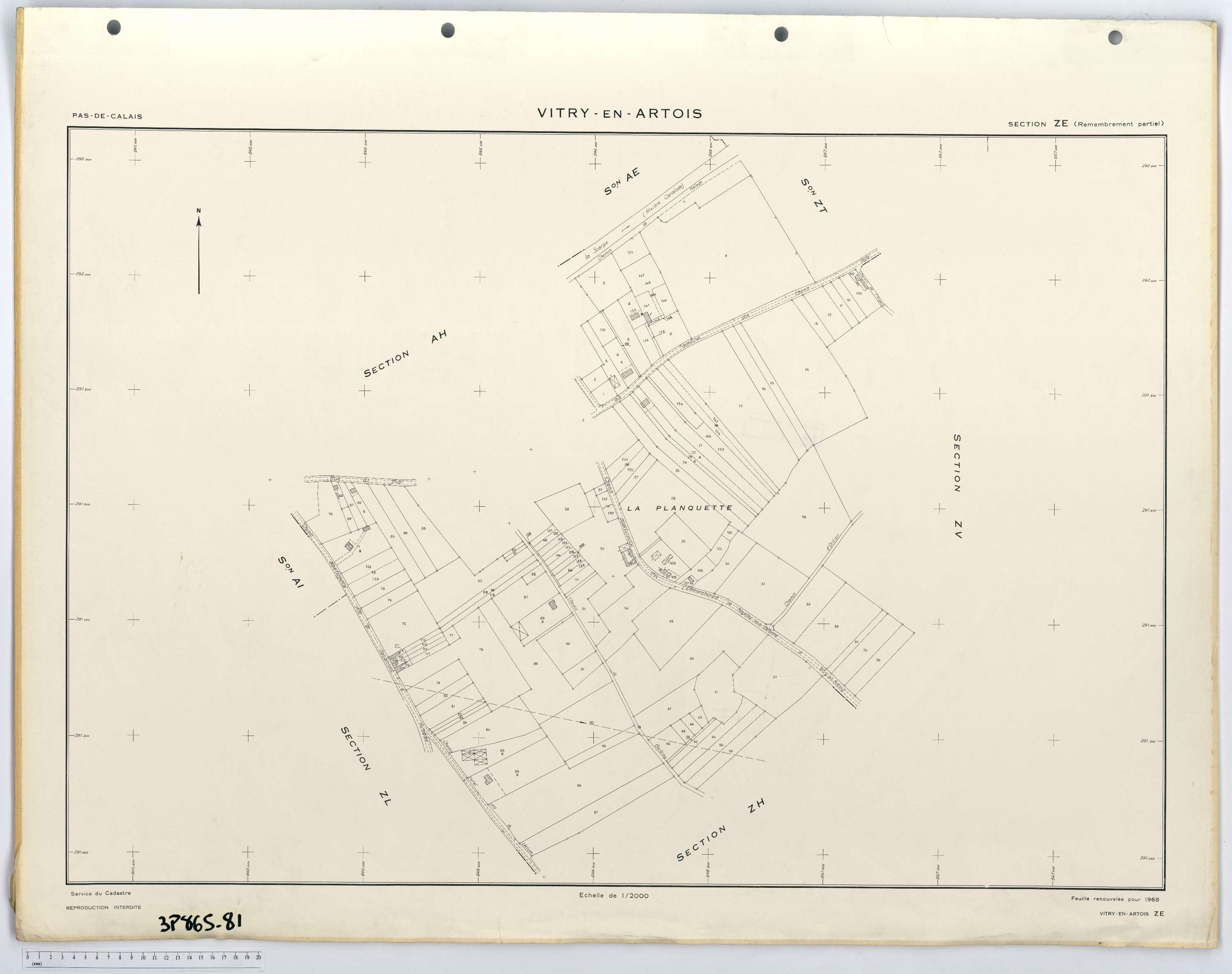 Vitry-en-Artois - Section ZE.