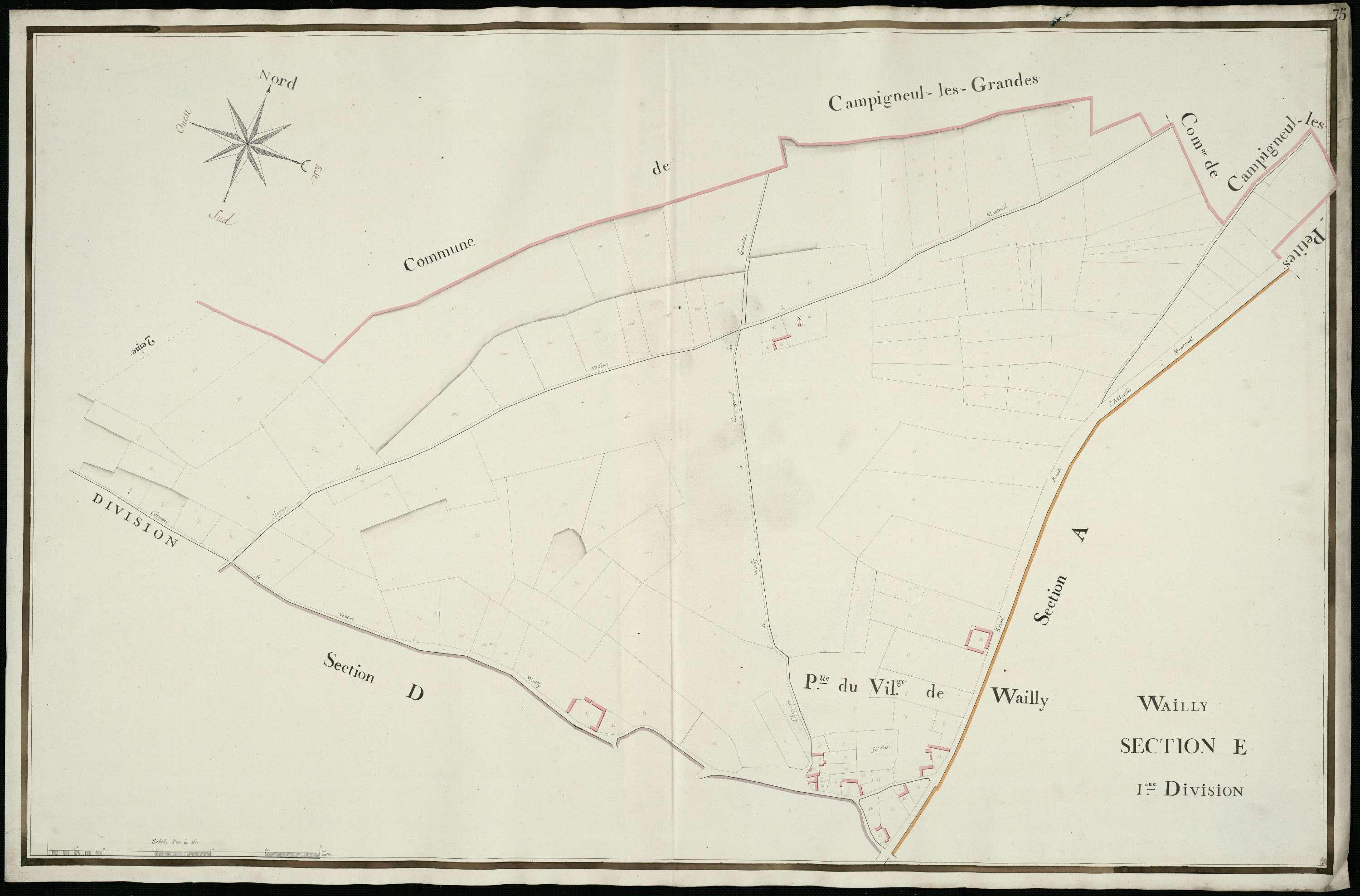 Wail - Section E, 1re feuille