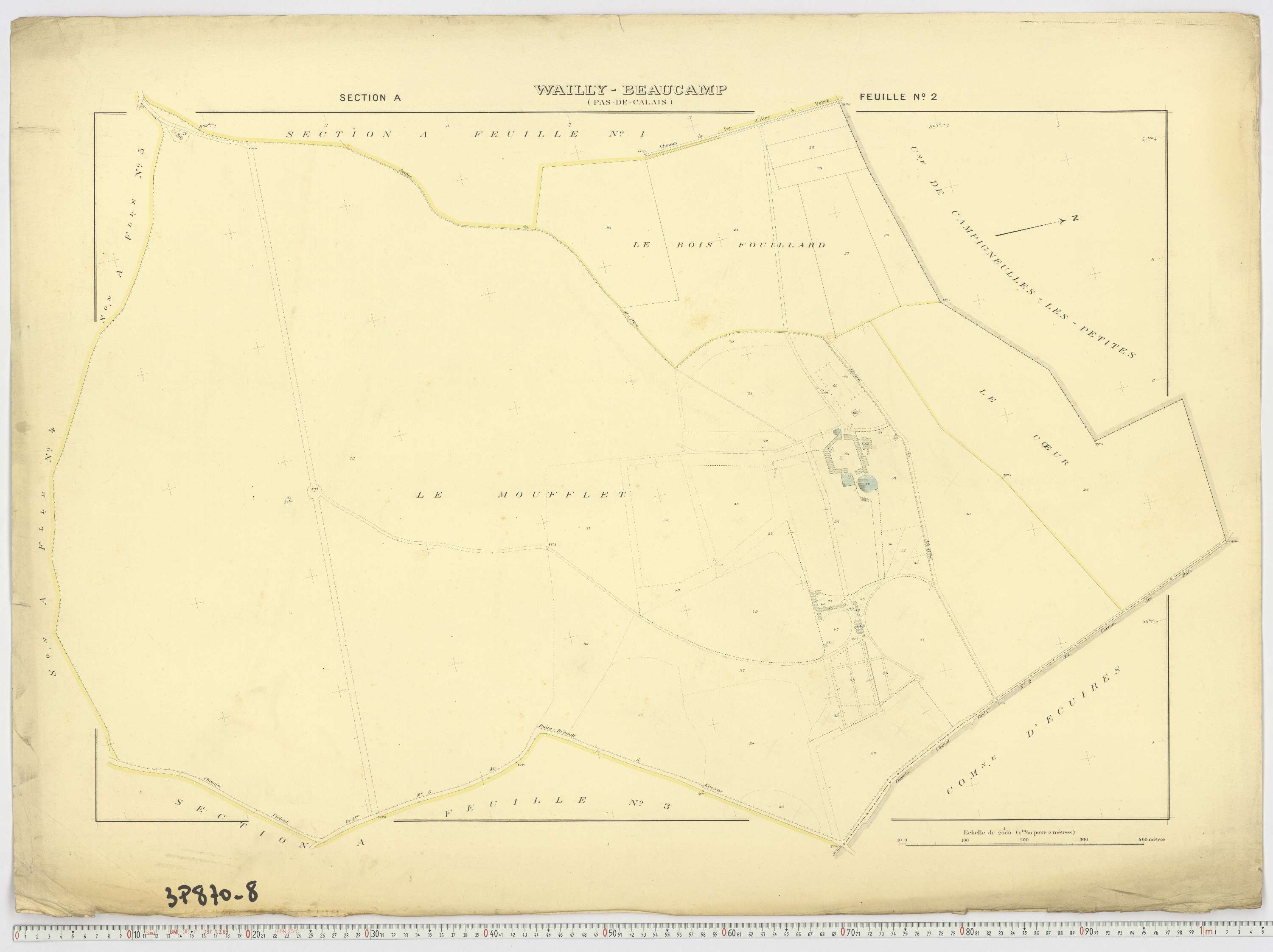 Wailly-Beaucamp - Section A, feuille 2.