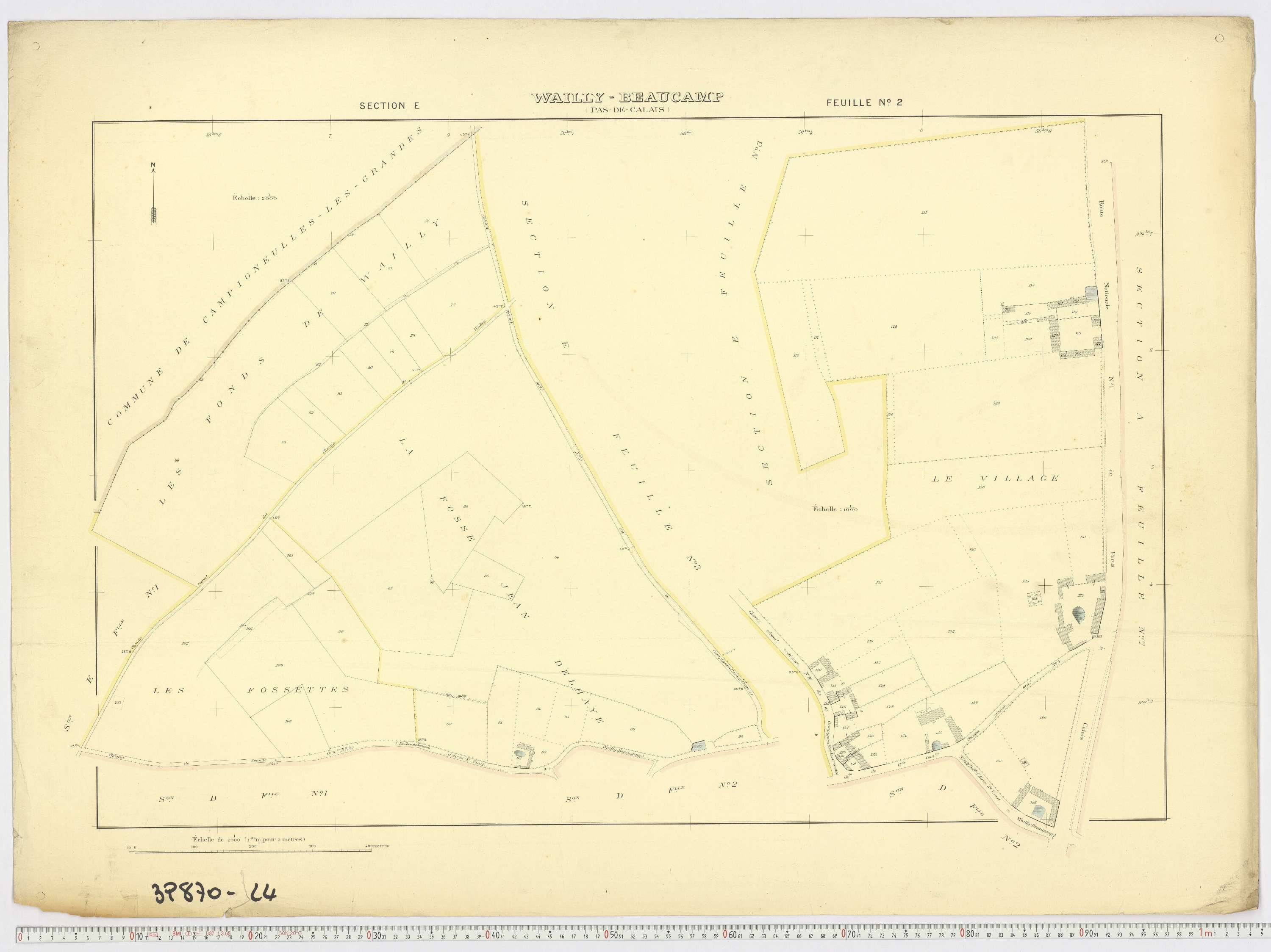 Wailly-Beaucamp - Section E, feuille 2.