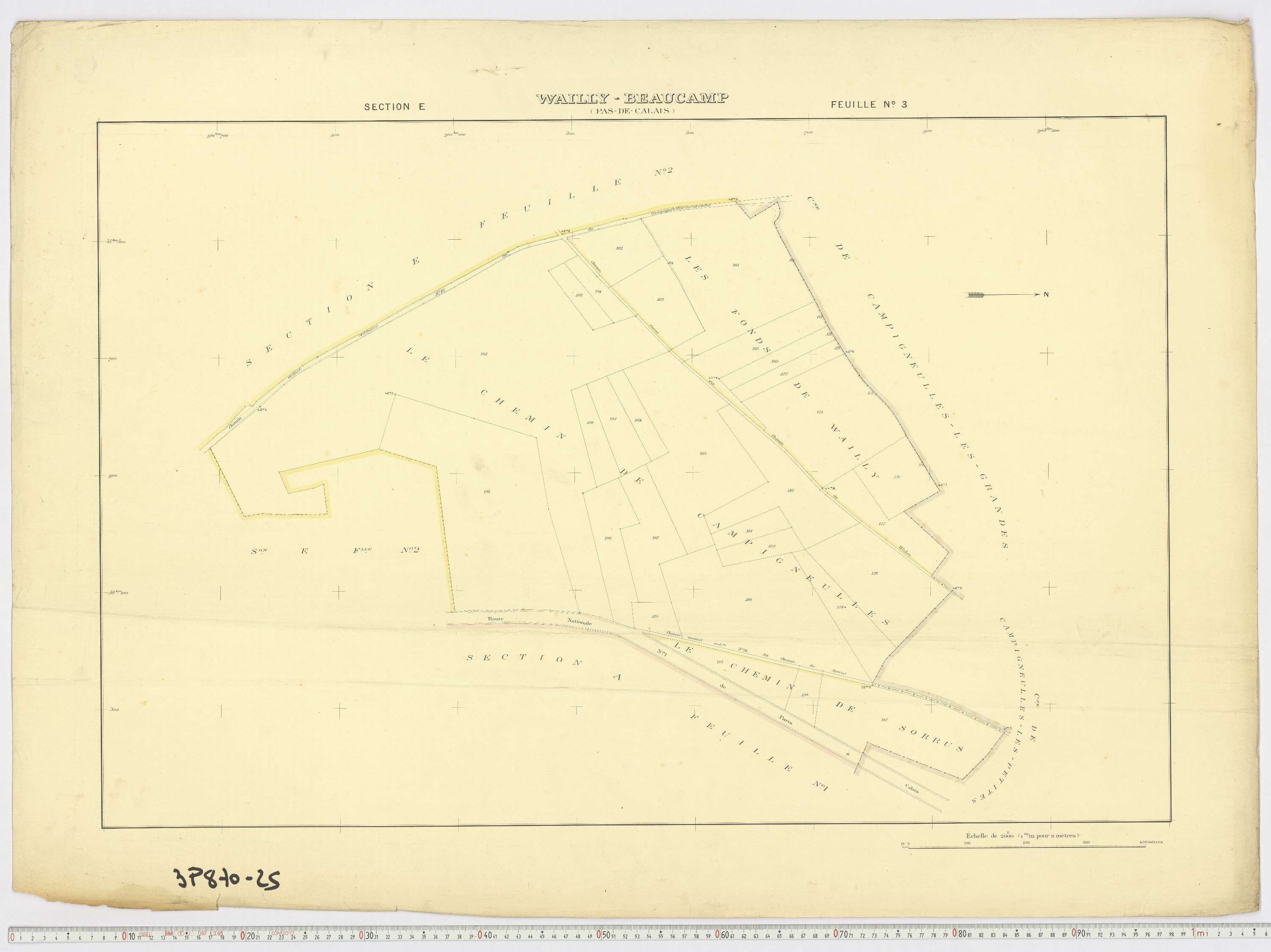 Wailly-Beaucamp - Section E, feuille 3.