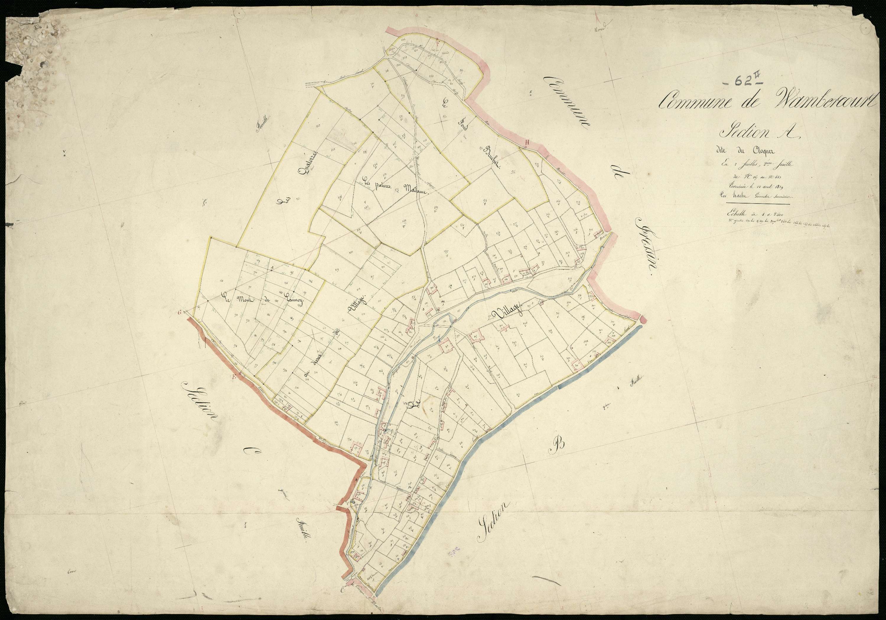 Wambercourt - Section A, 2e feuille