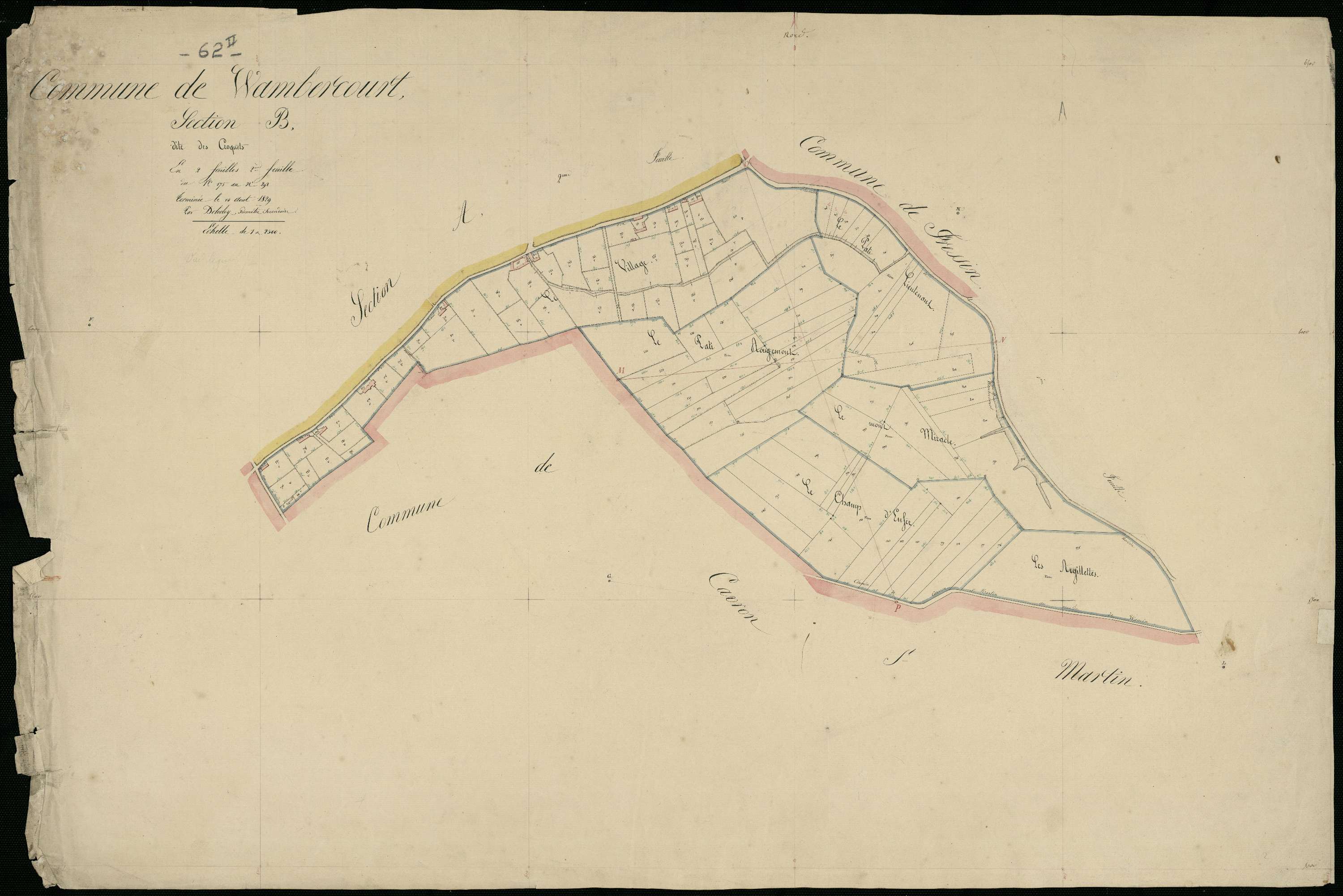 Wambercourt - Section B, 2e feuille
