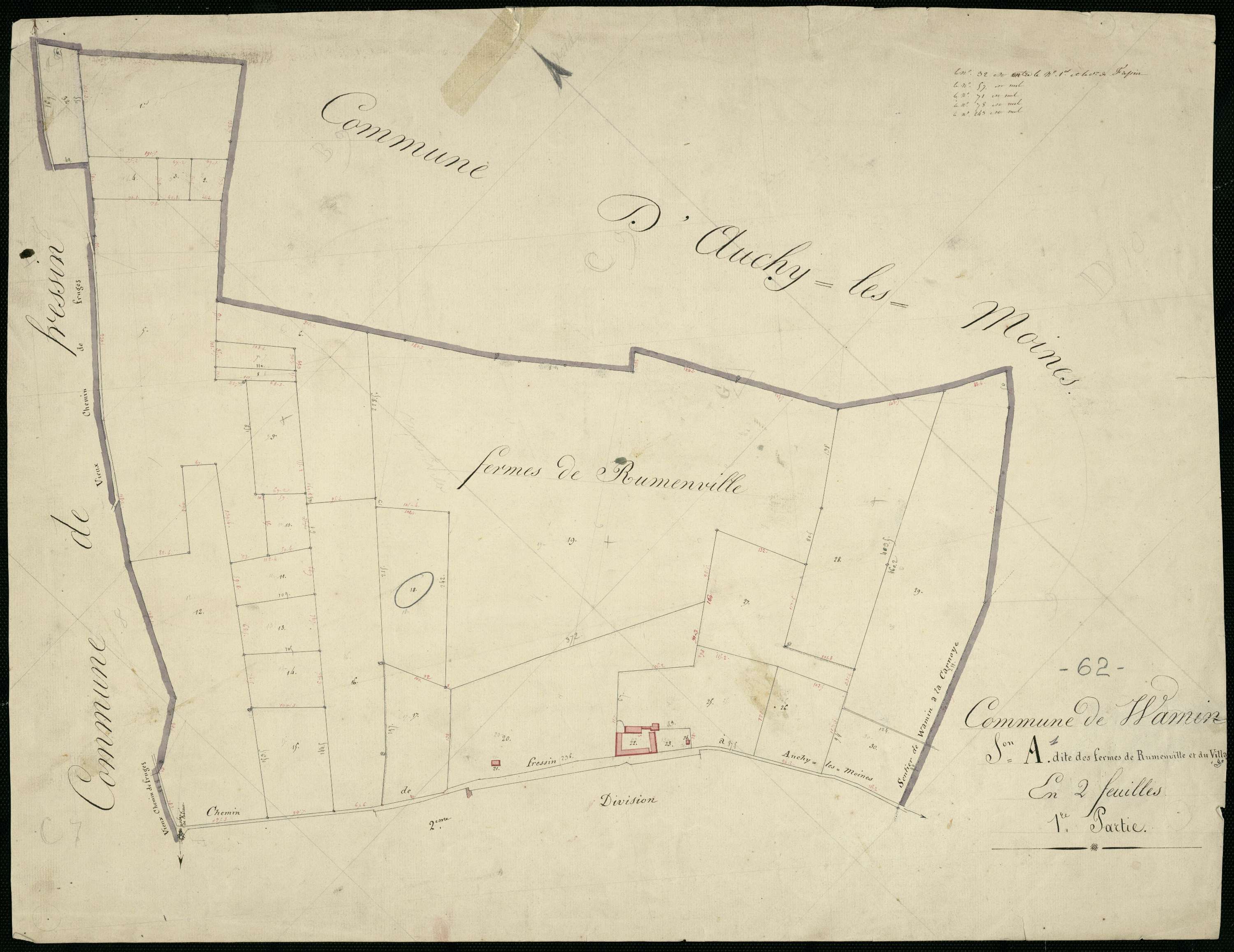 Wamin - Section A, 1re feuille