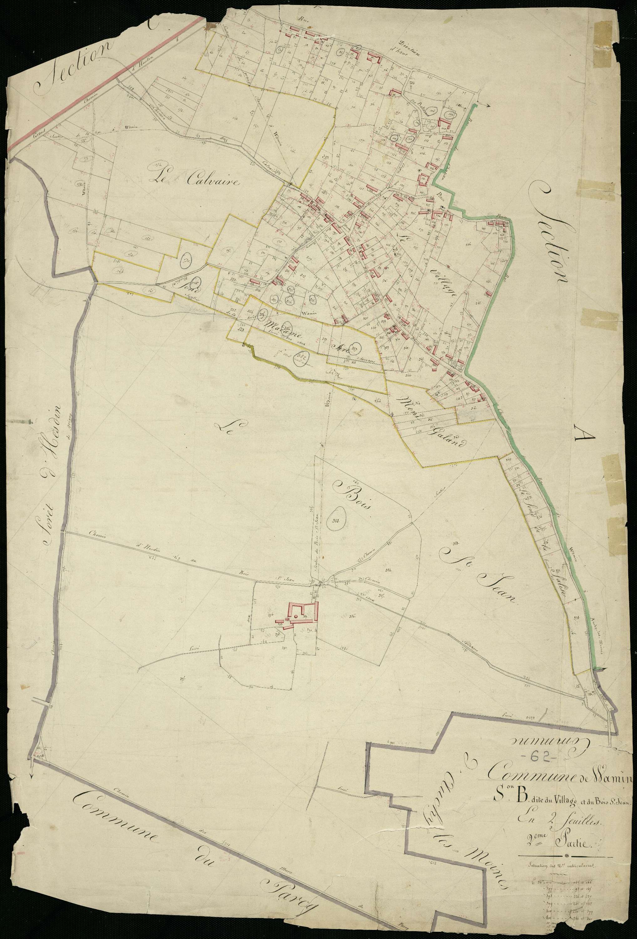 Wamin - Section B, 2e feuille