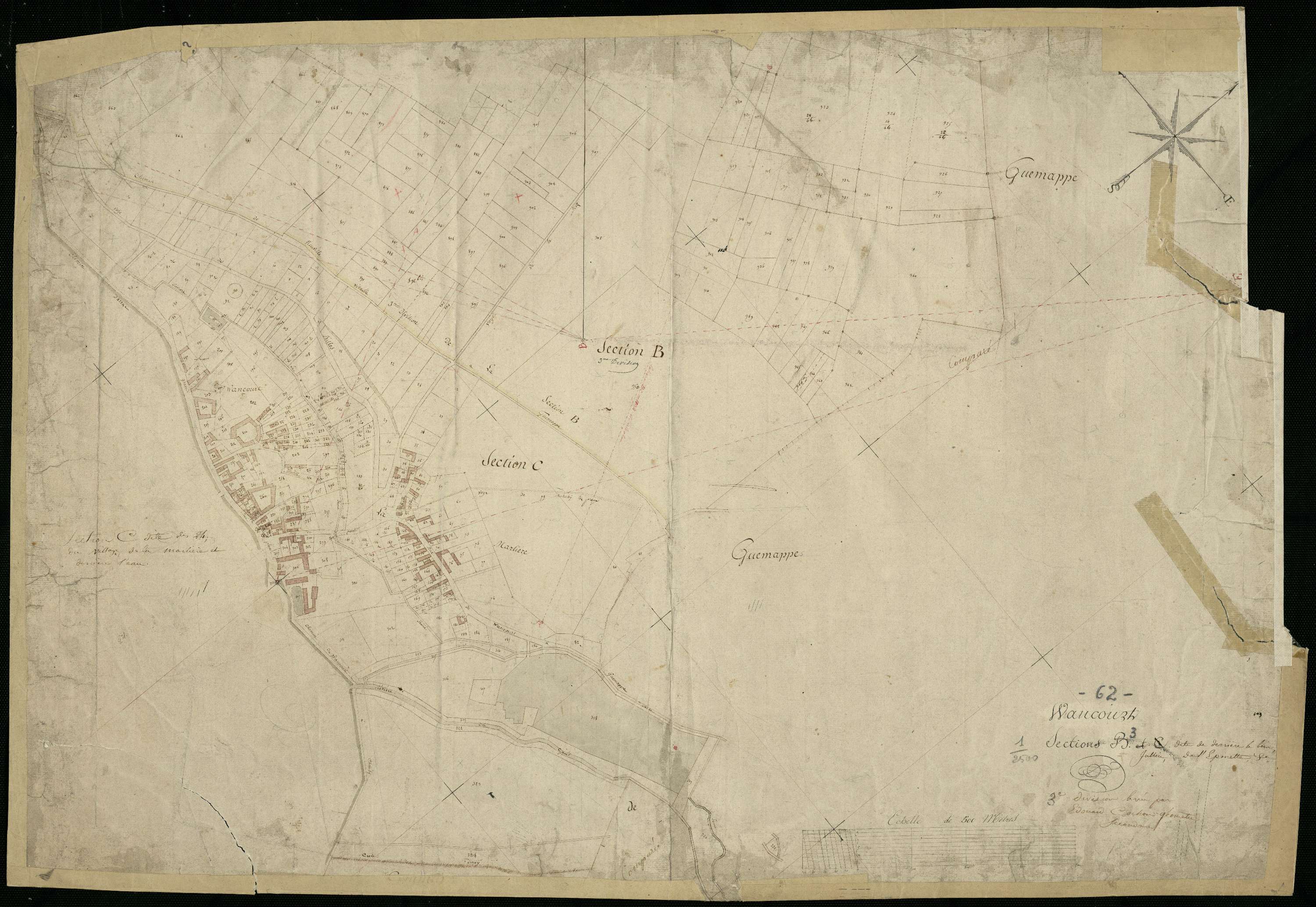 Wancourt - Section B, 3e feuille , section C