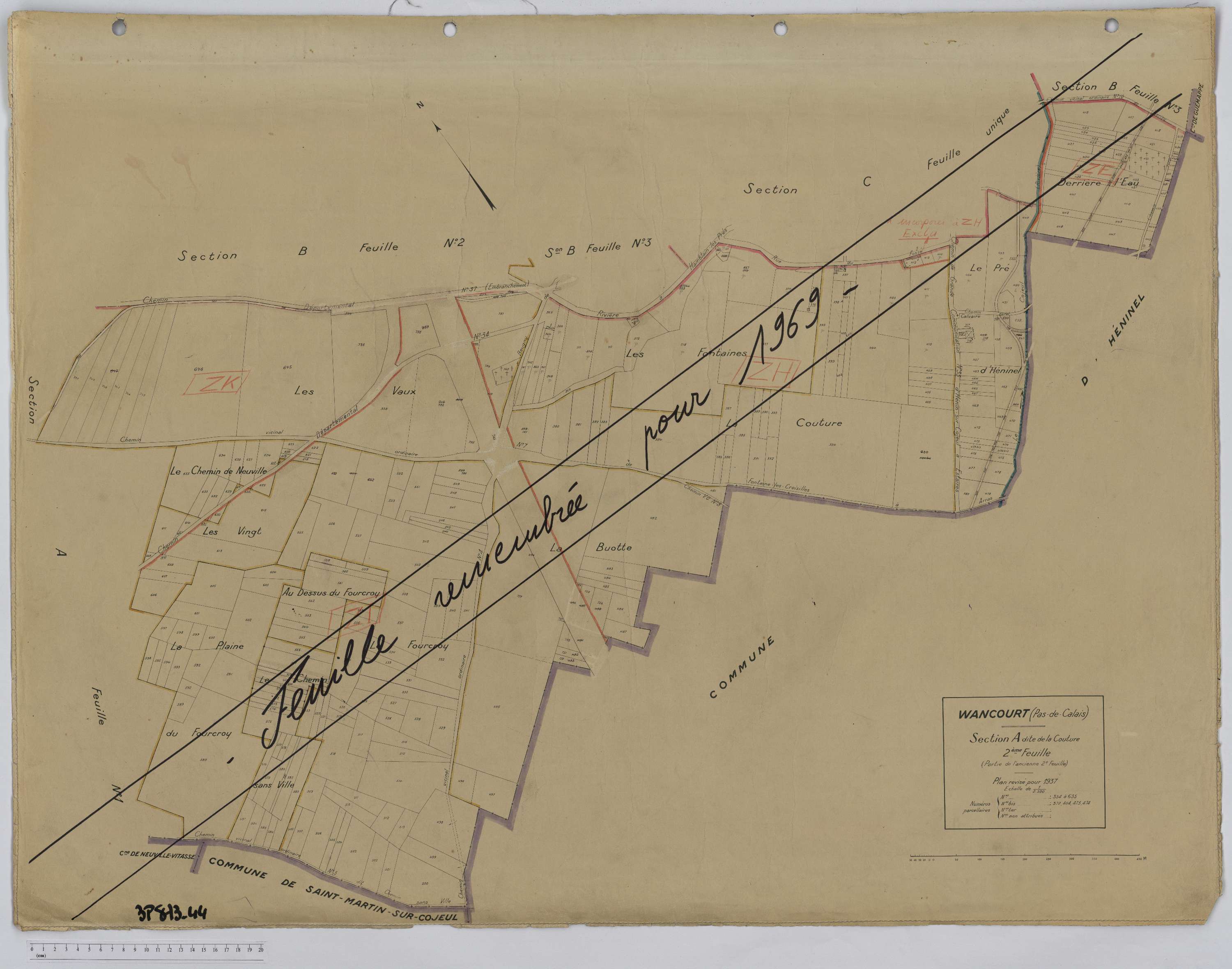 Wancourt - Section A, feuille 2.