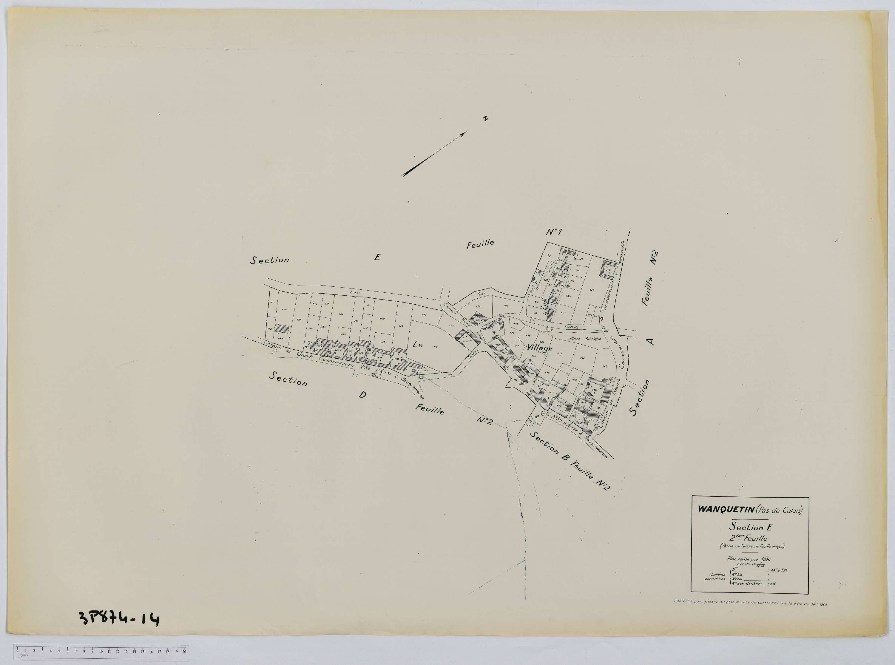 Wanquetin - Section E, feuille 2.