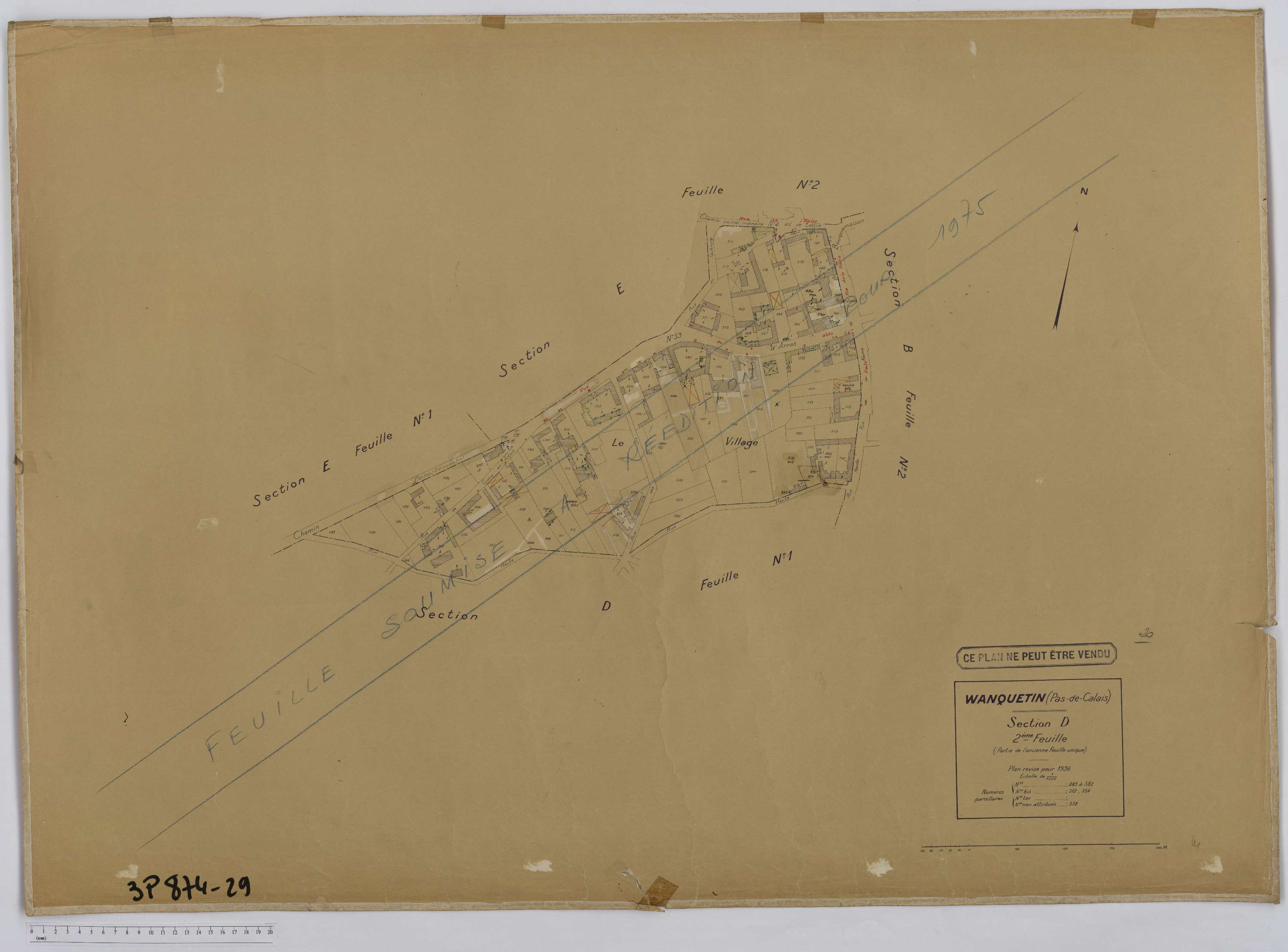 Wanquetin - Section D, feuille 2.