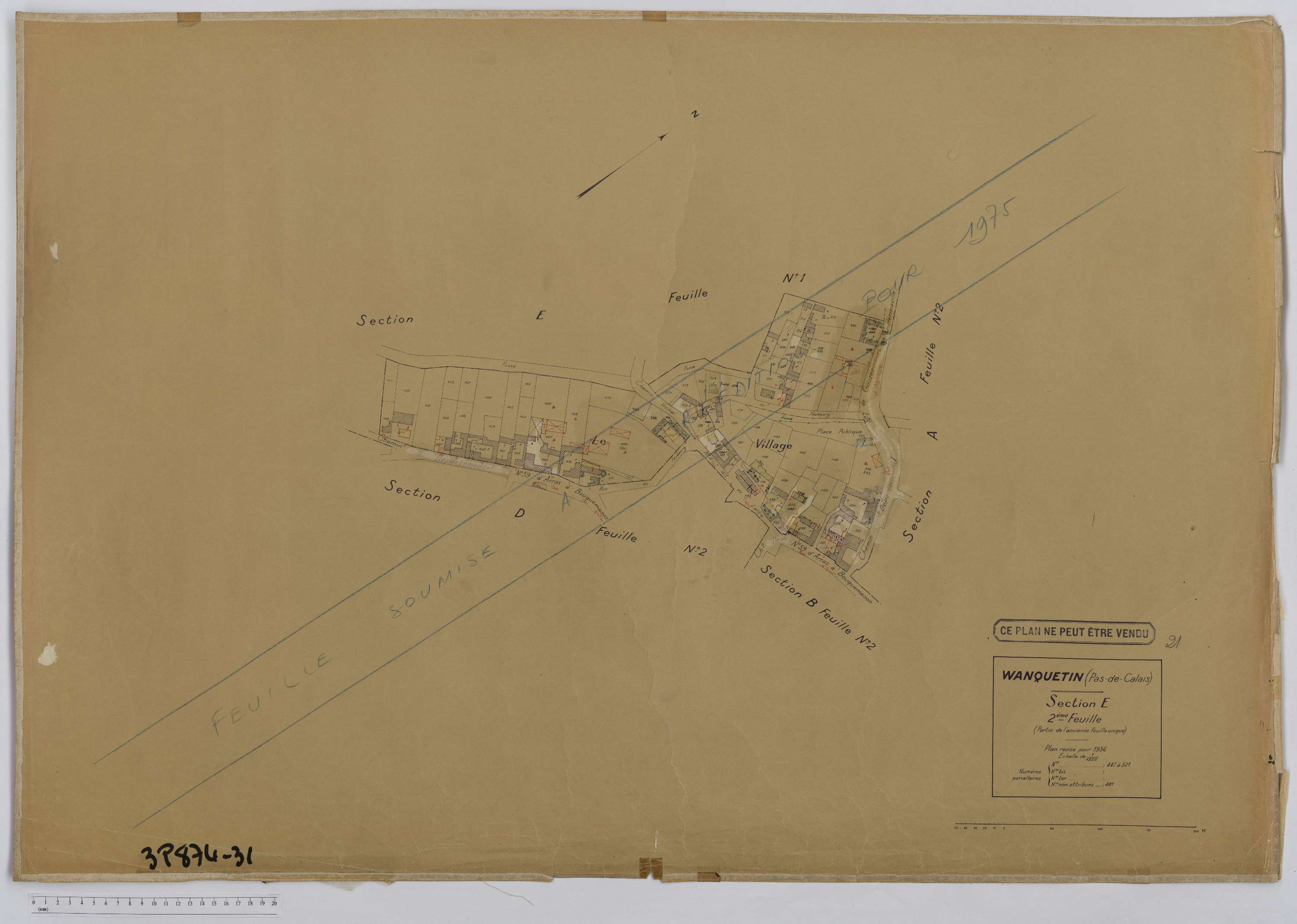 Wanquetin - Section E, feuille 2.