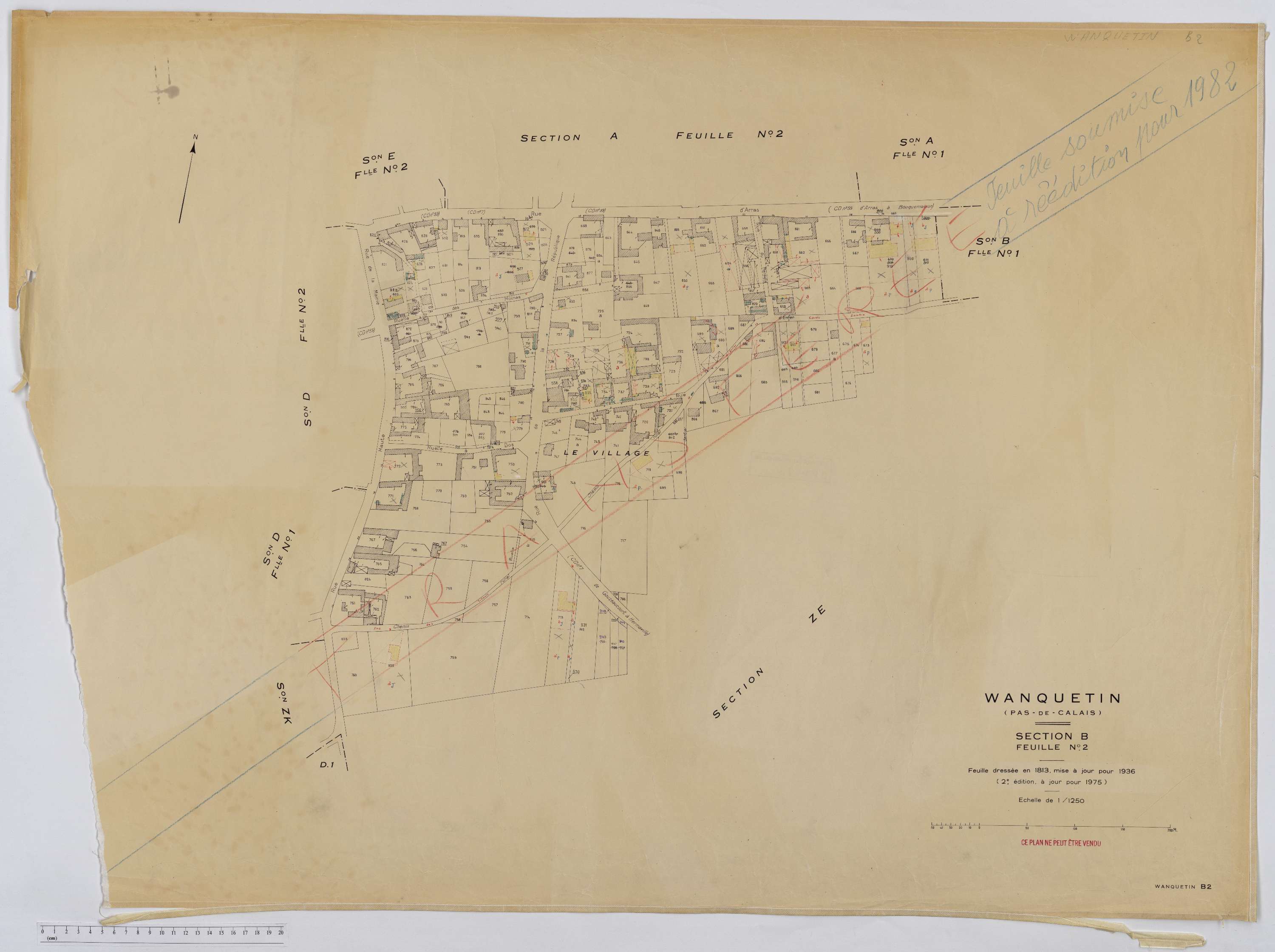 Wanquetin - Section B, feuille 2.