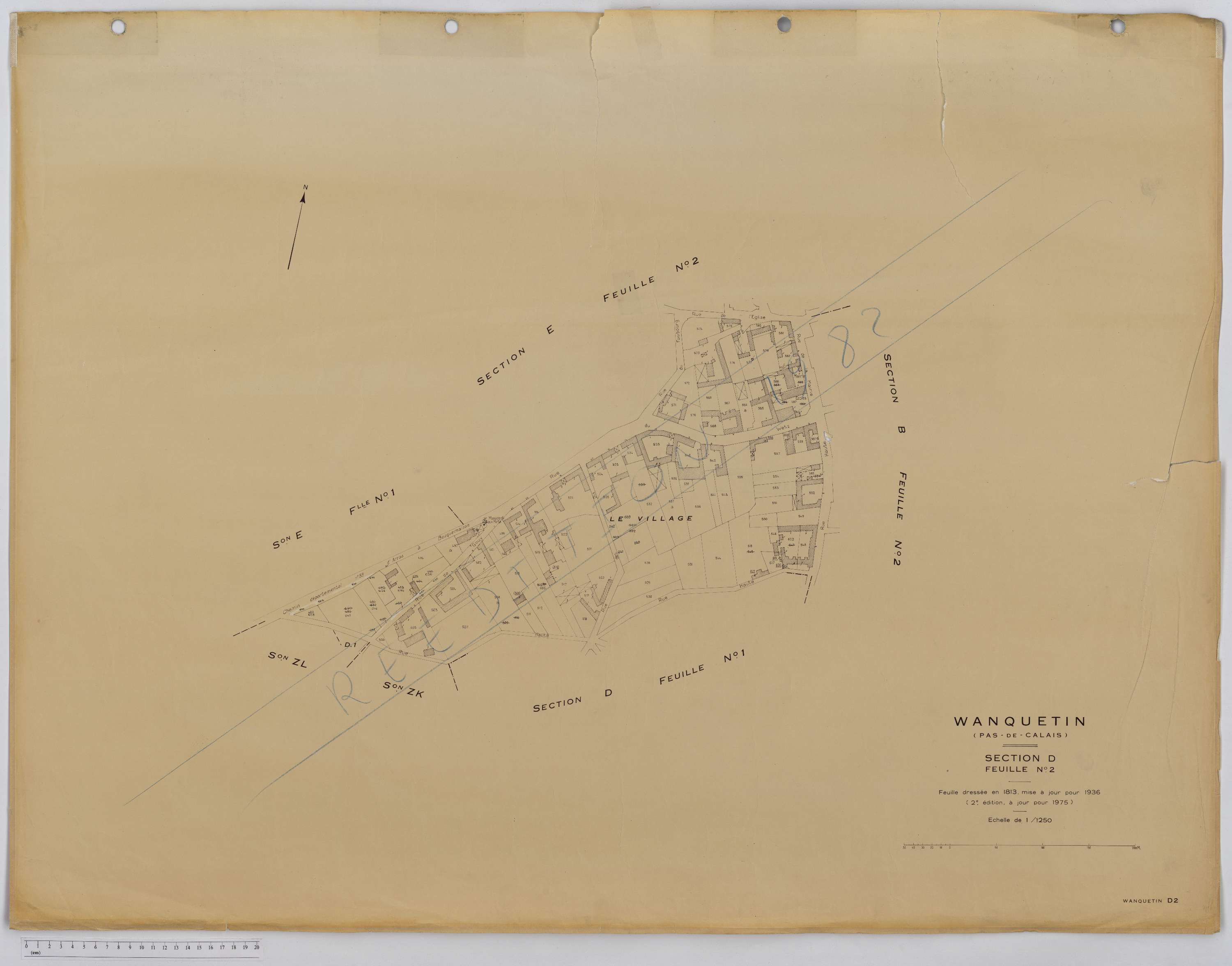 Wanquetin - Section D, feuille 2.