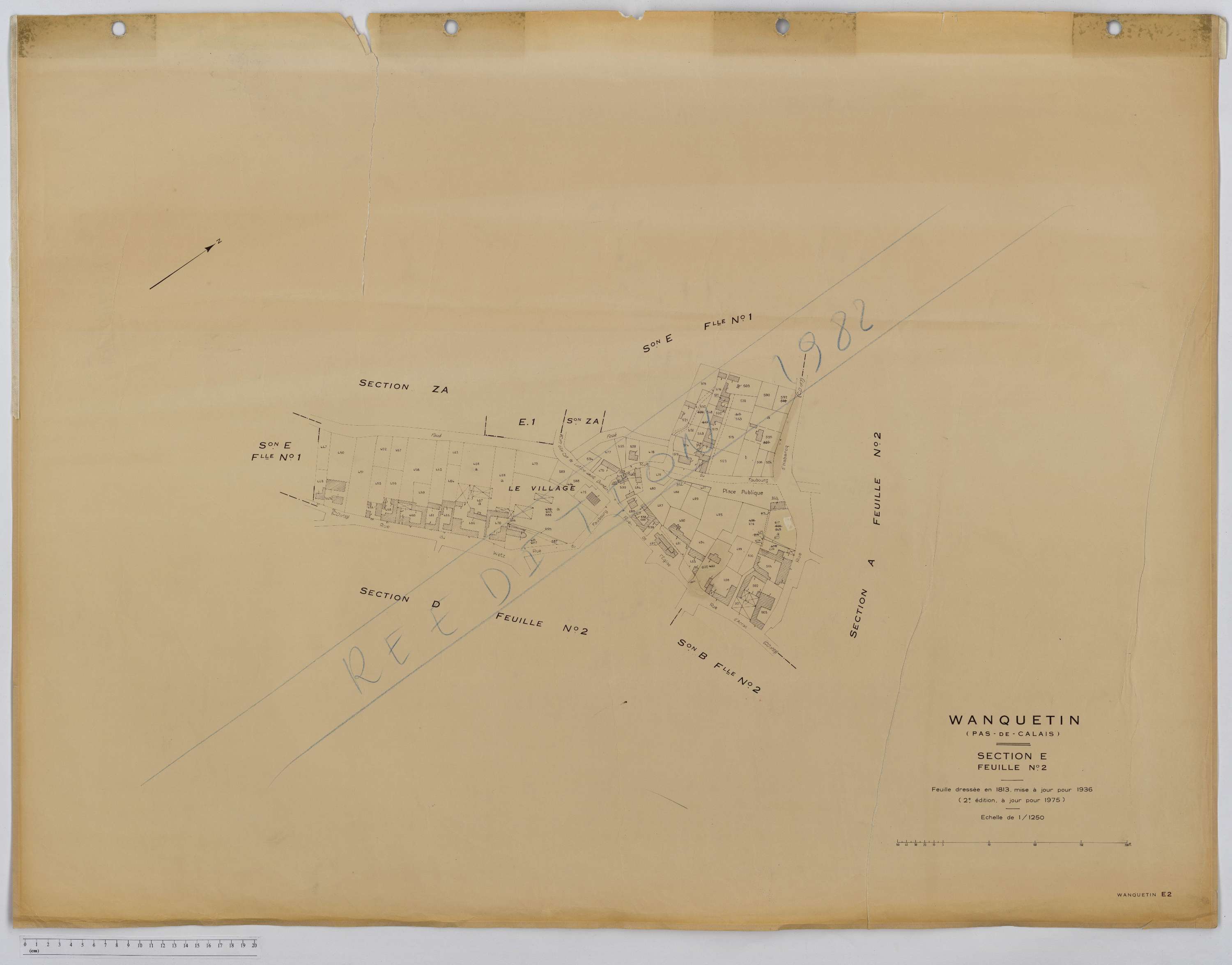 Wanquetin - Section E, feuille 2.