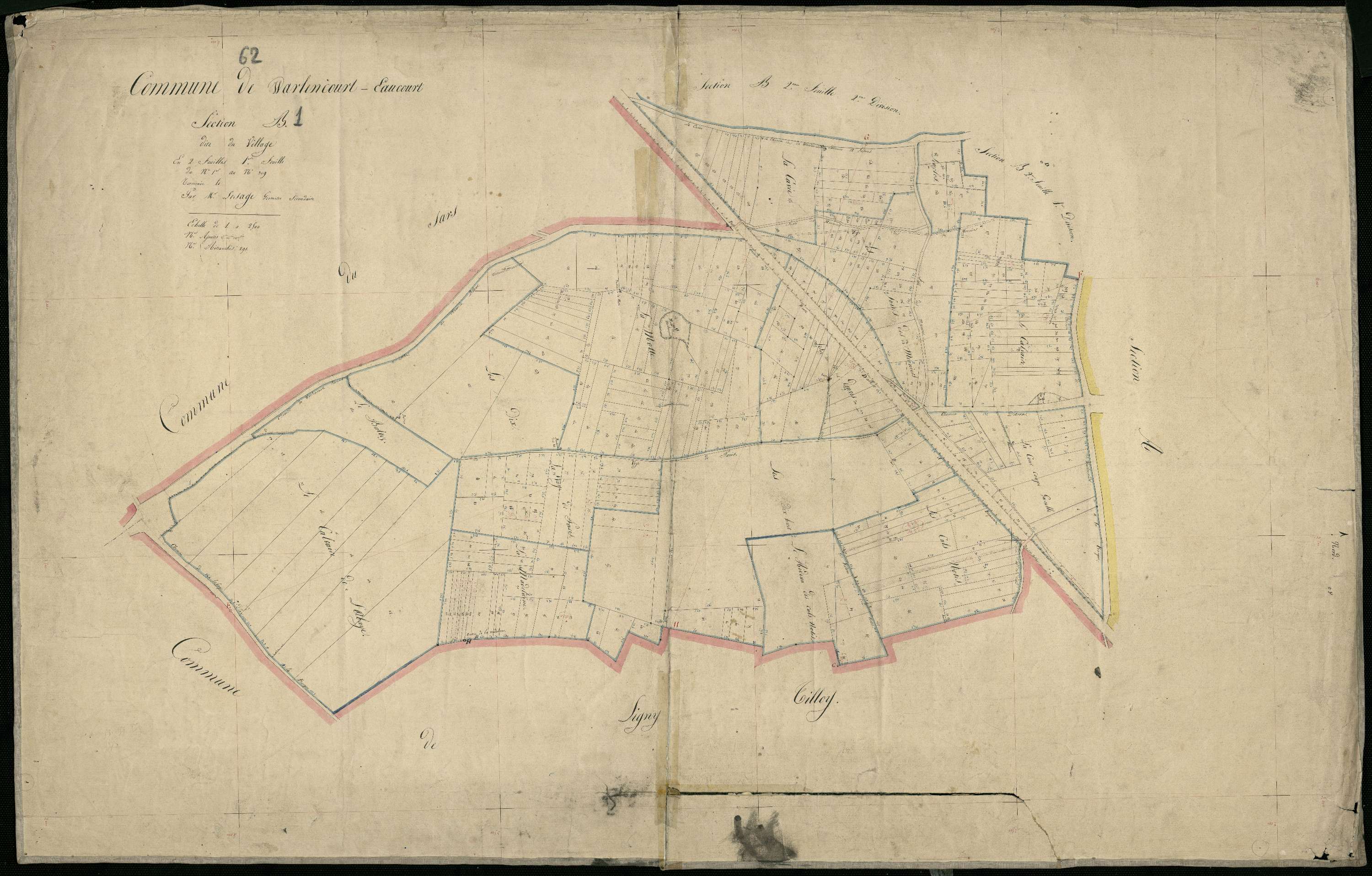 Warlencourt-Eaucourt - Section B, 1re feuille