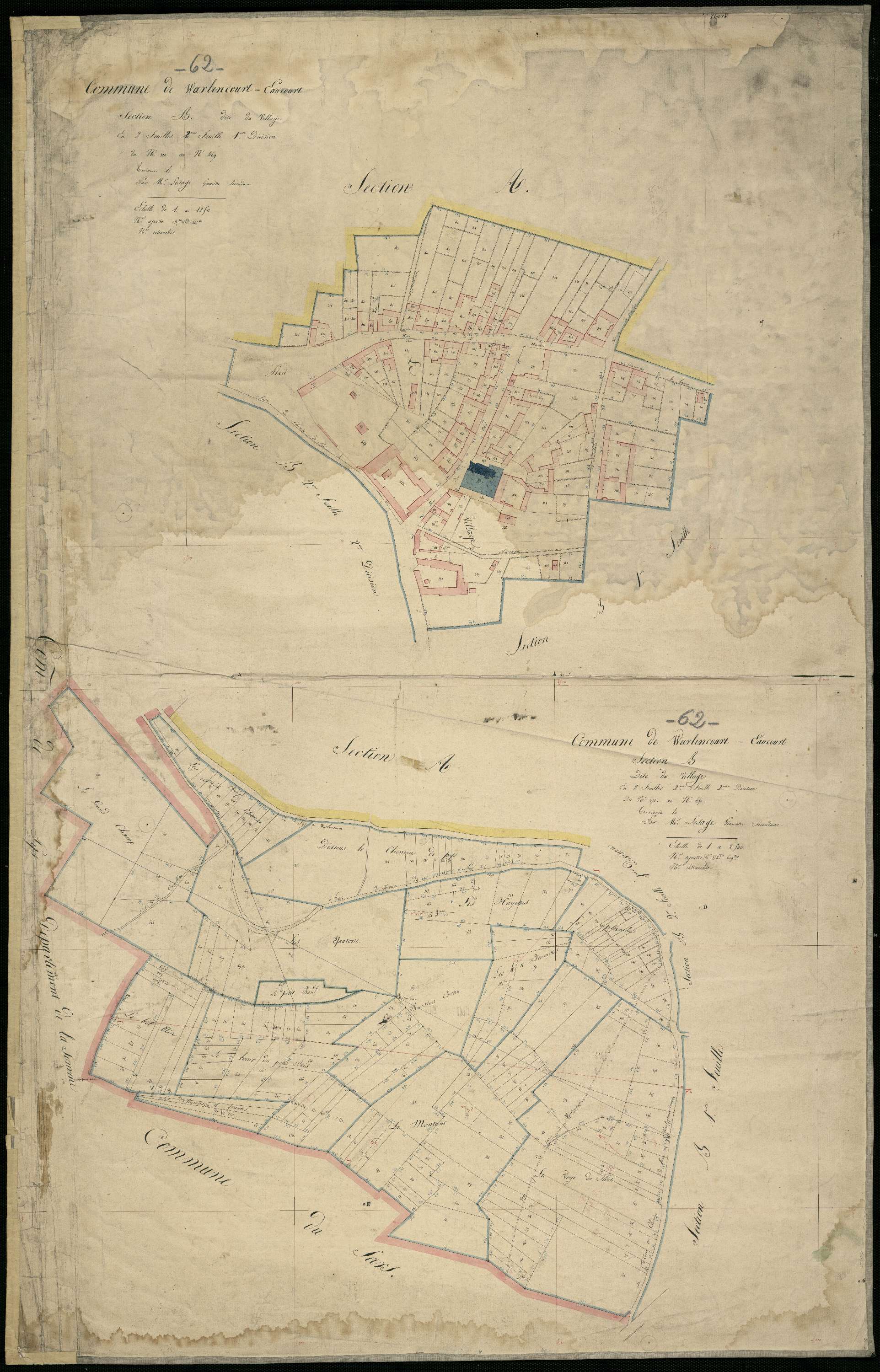 Warlencourt-Eaucourt - Section B, 2e feuille