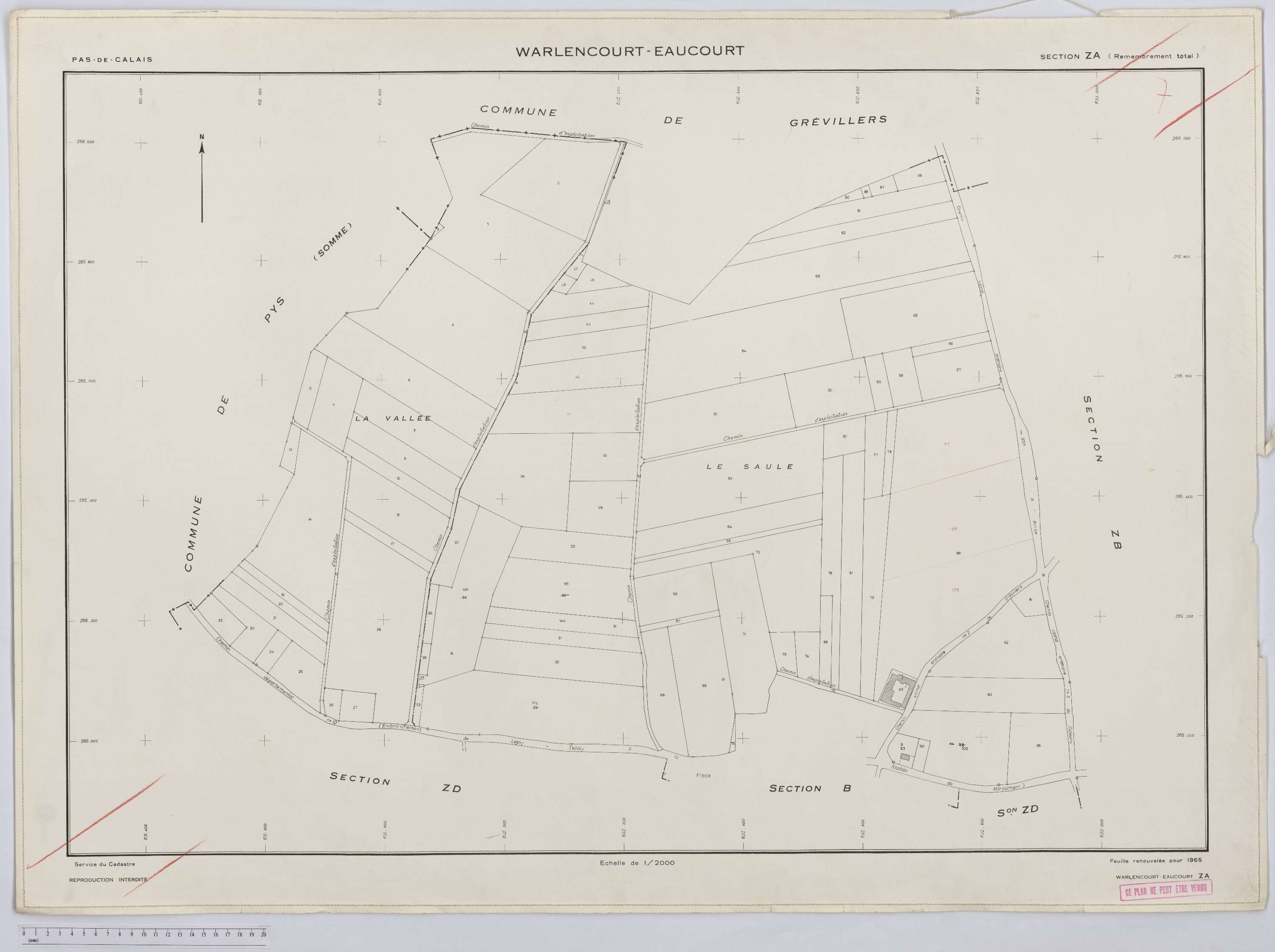 Warlencourt-Eaucourt - Section ZA.
