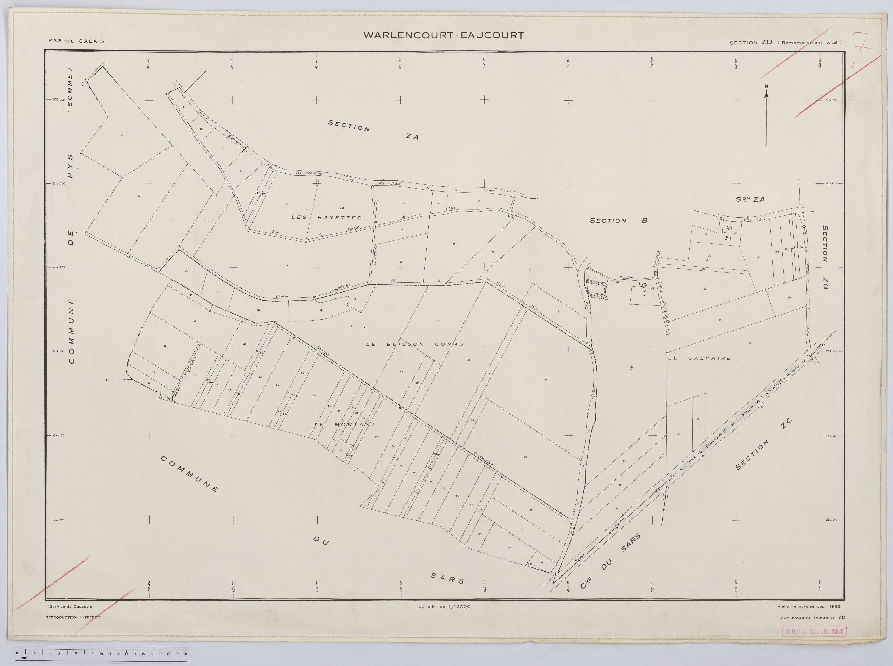 Warlencourt-Eaucourt - Section ZD.