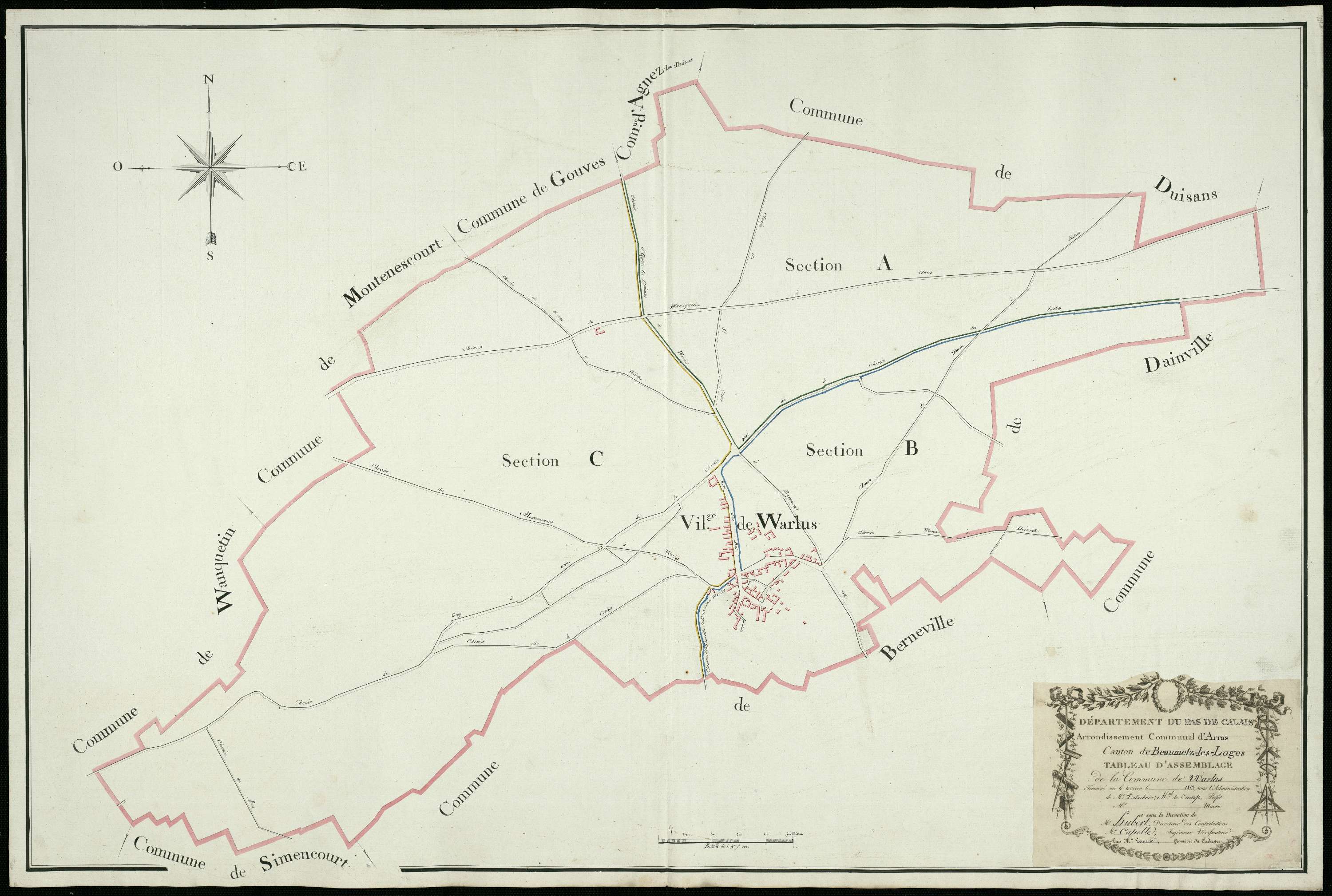 Warlus - Tableau d'assemblage