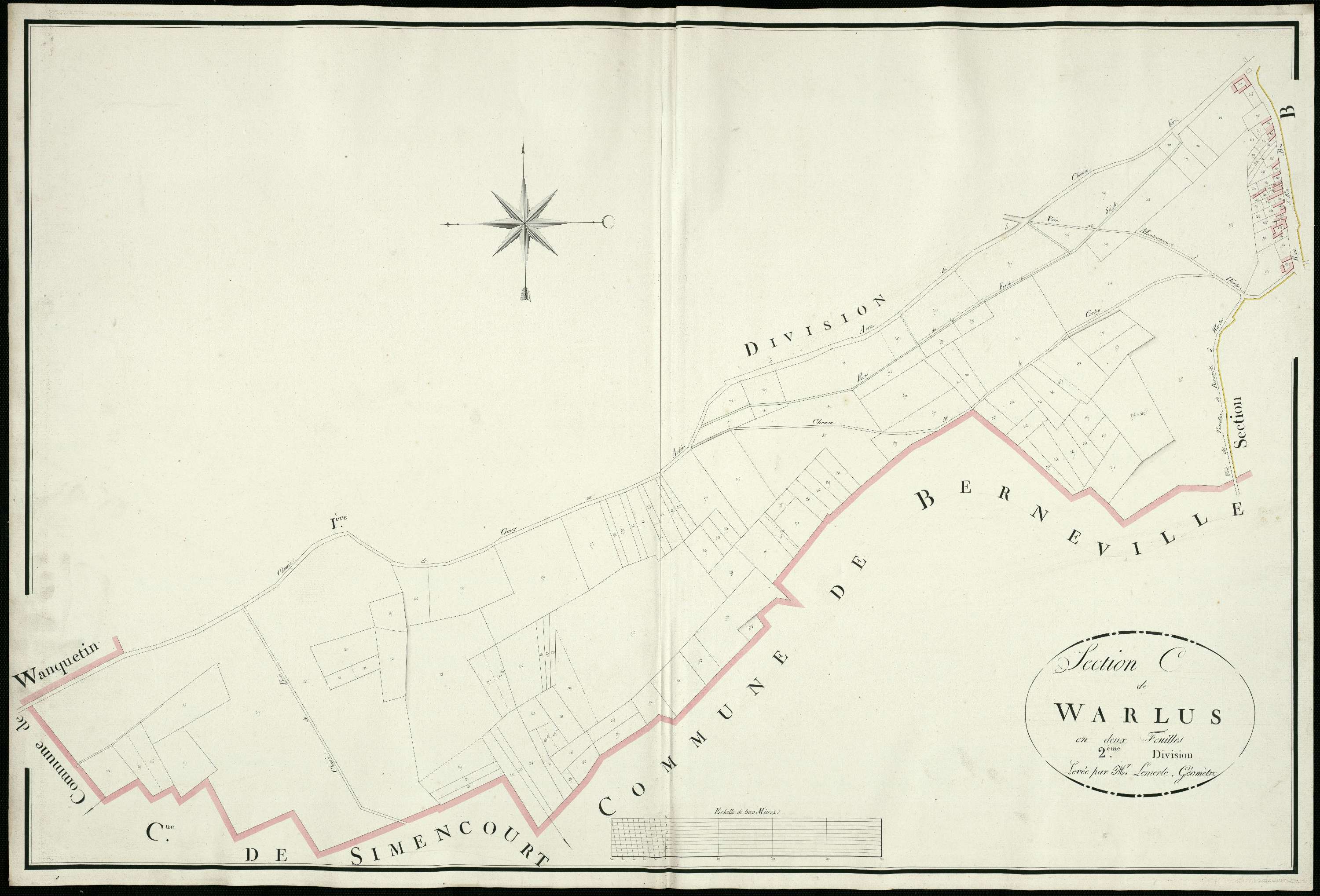Warlus - Section C, 2e feuille