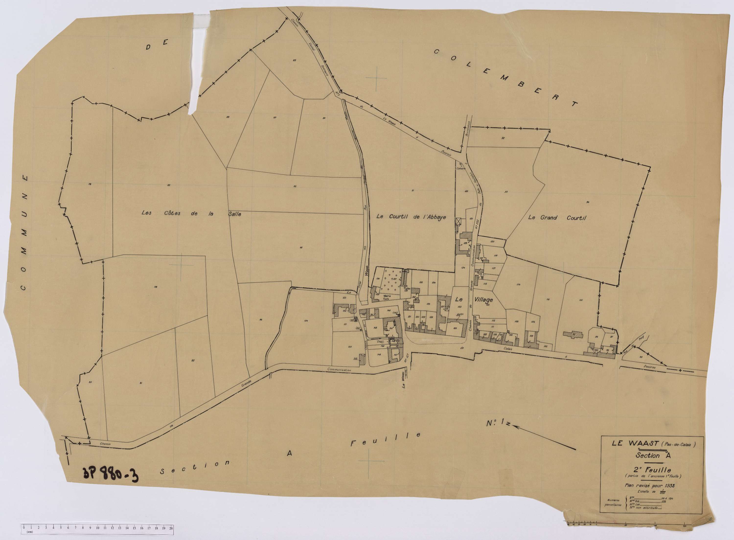 Le Wast - Section A, feuille 2.