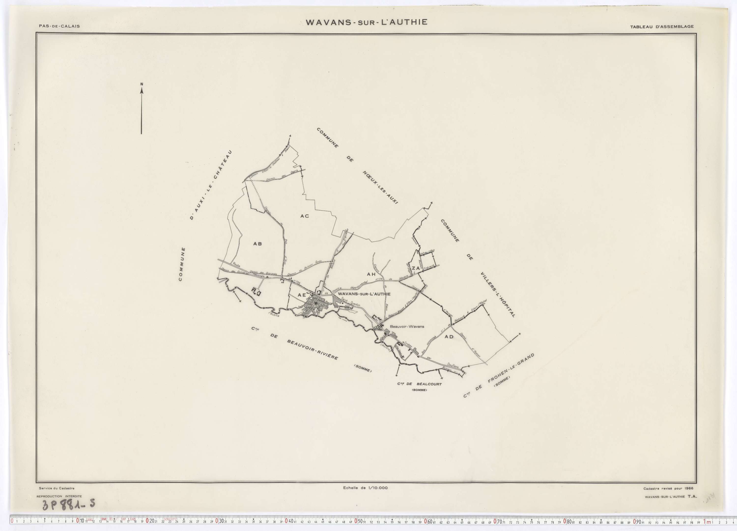 Beauvoir-Wavans - Tableau d'assemblage.
