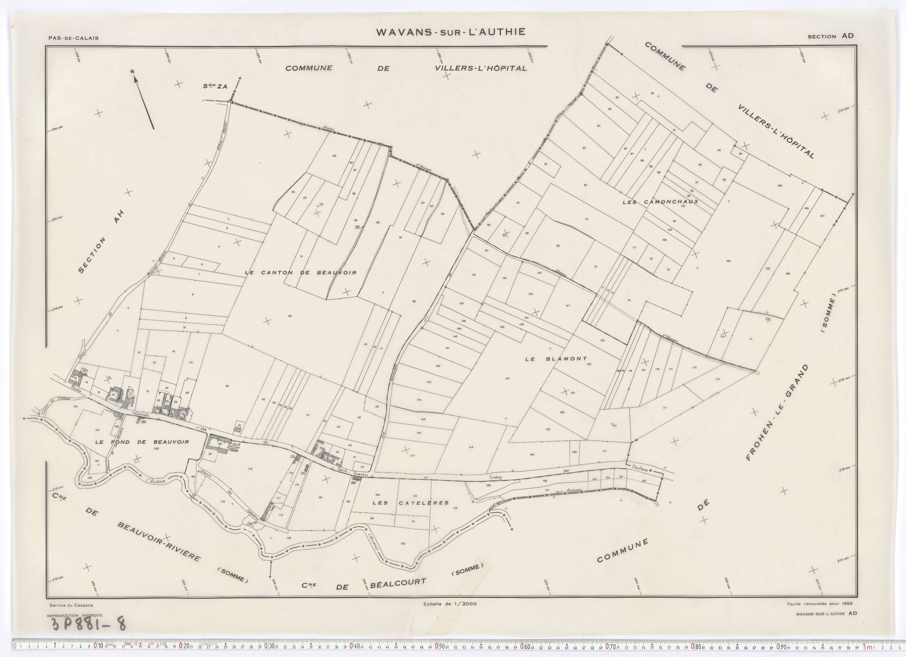 Beauvoir-Wavans - Section AD.