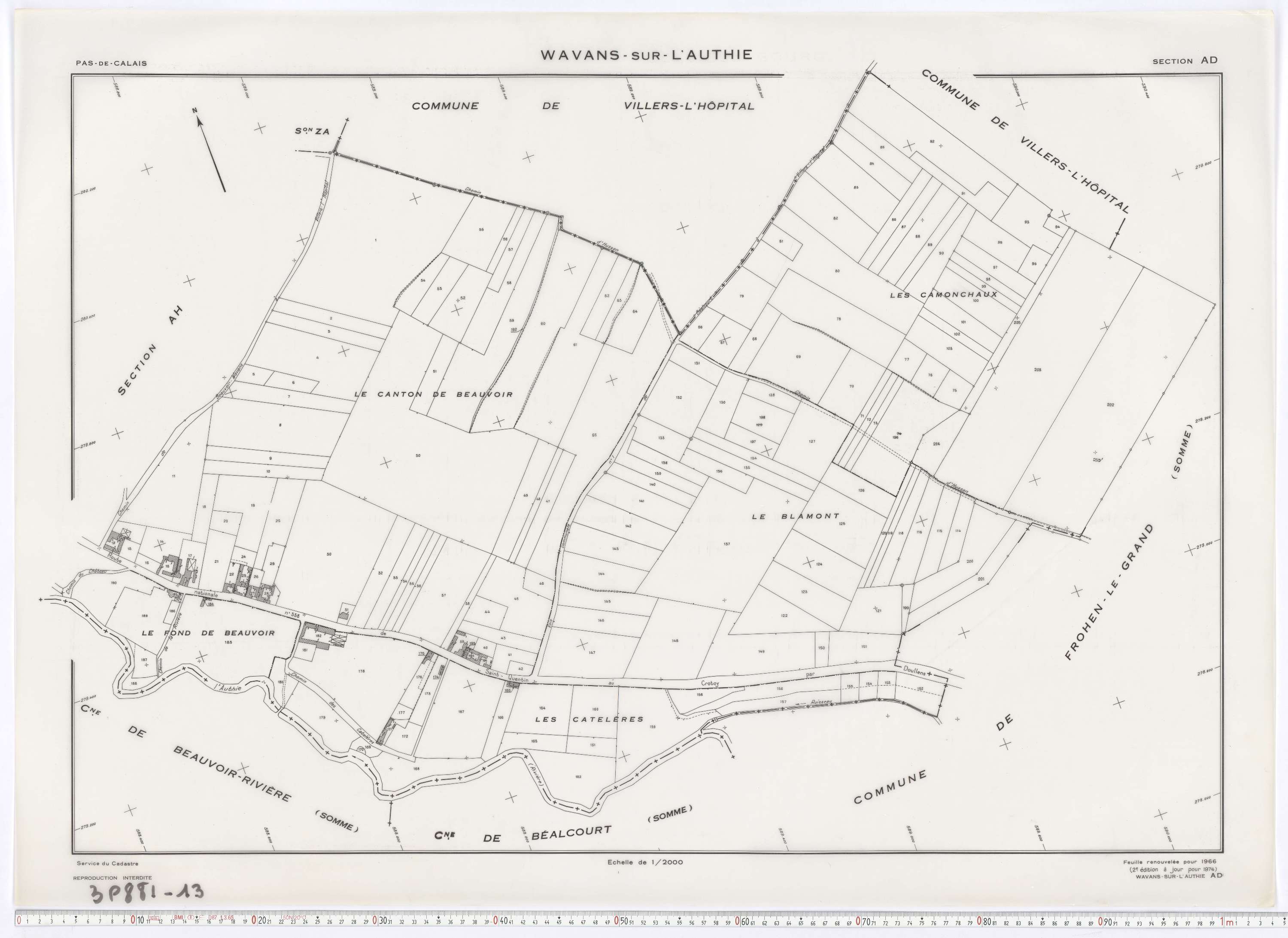 Beauvoir-Wavans - Section AD.