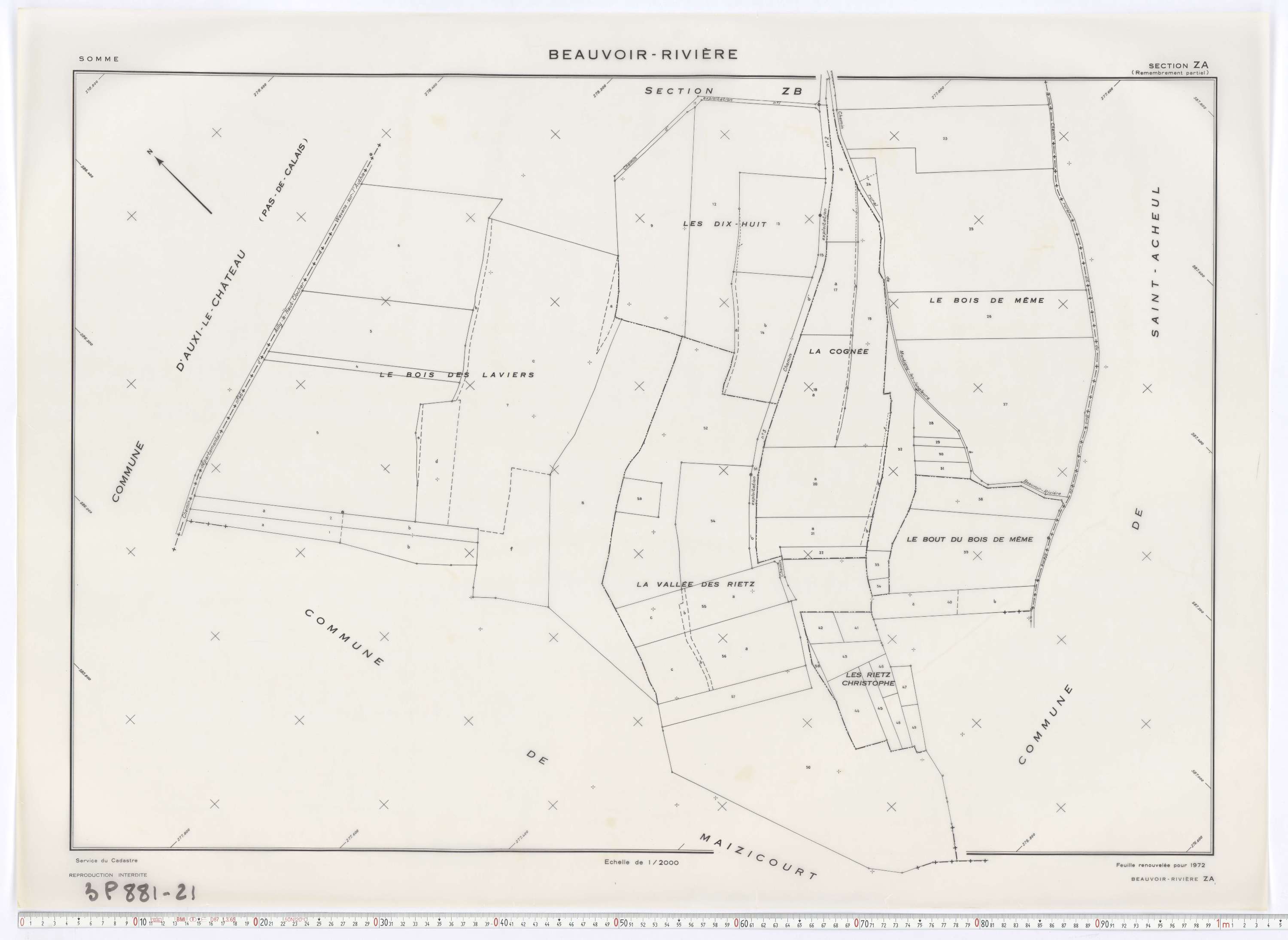 Beauvoir-Wavans - Section ZA.