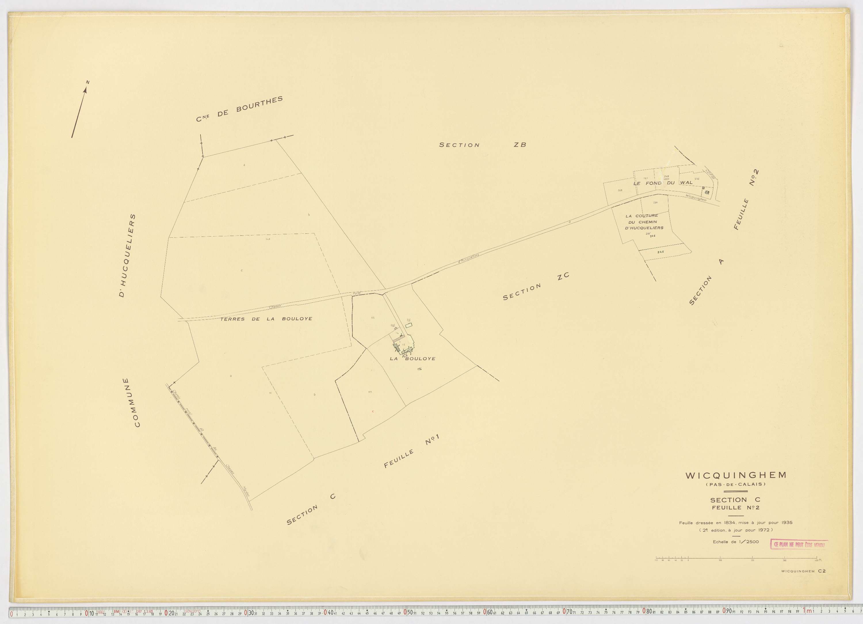 Wicquinghem - Section C, feuille 2.