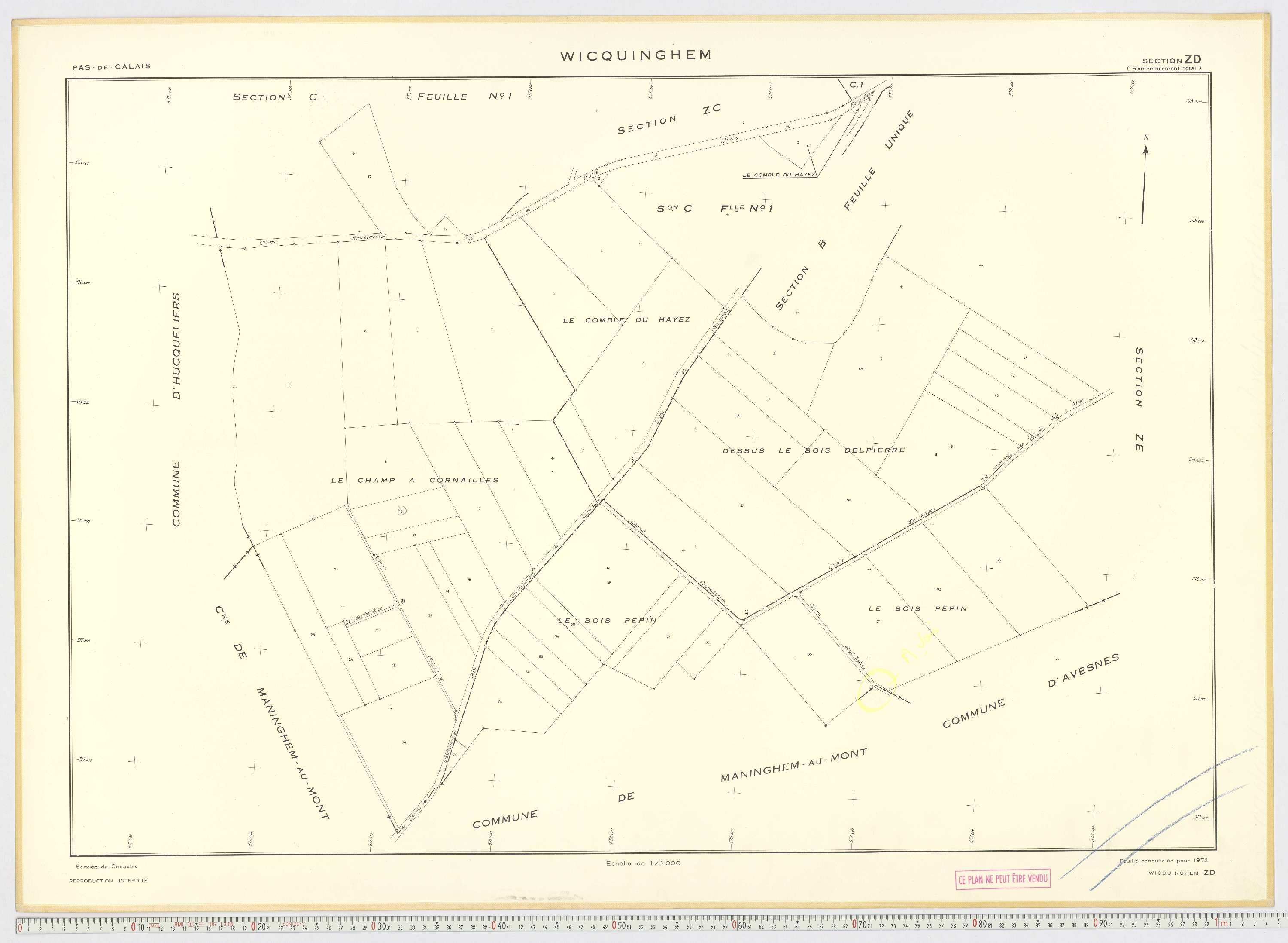 Wicquinghem - Section ZD.