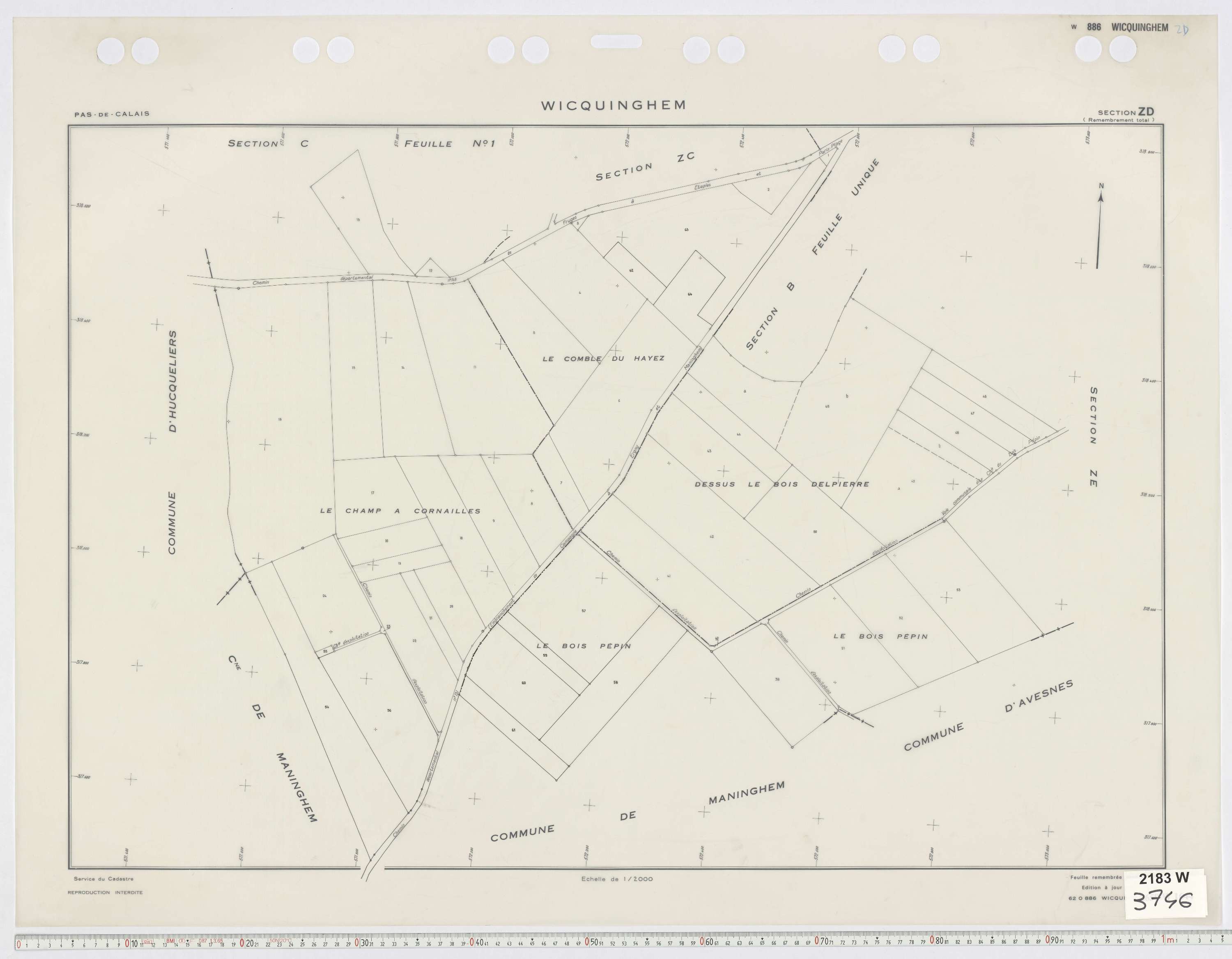 Wicquinghem - Section ZD.