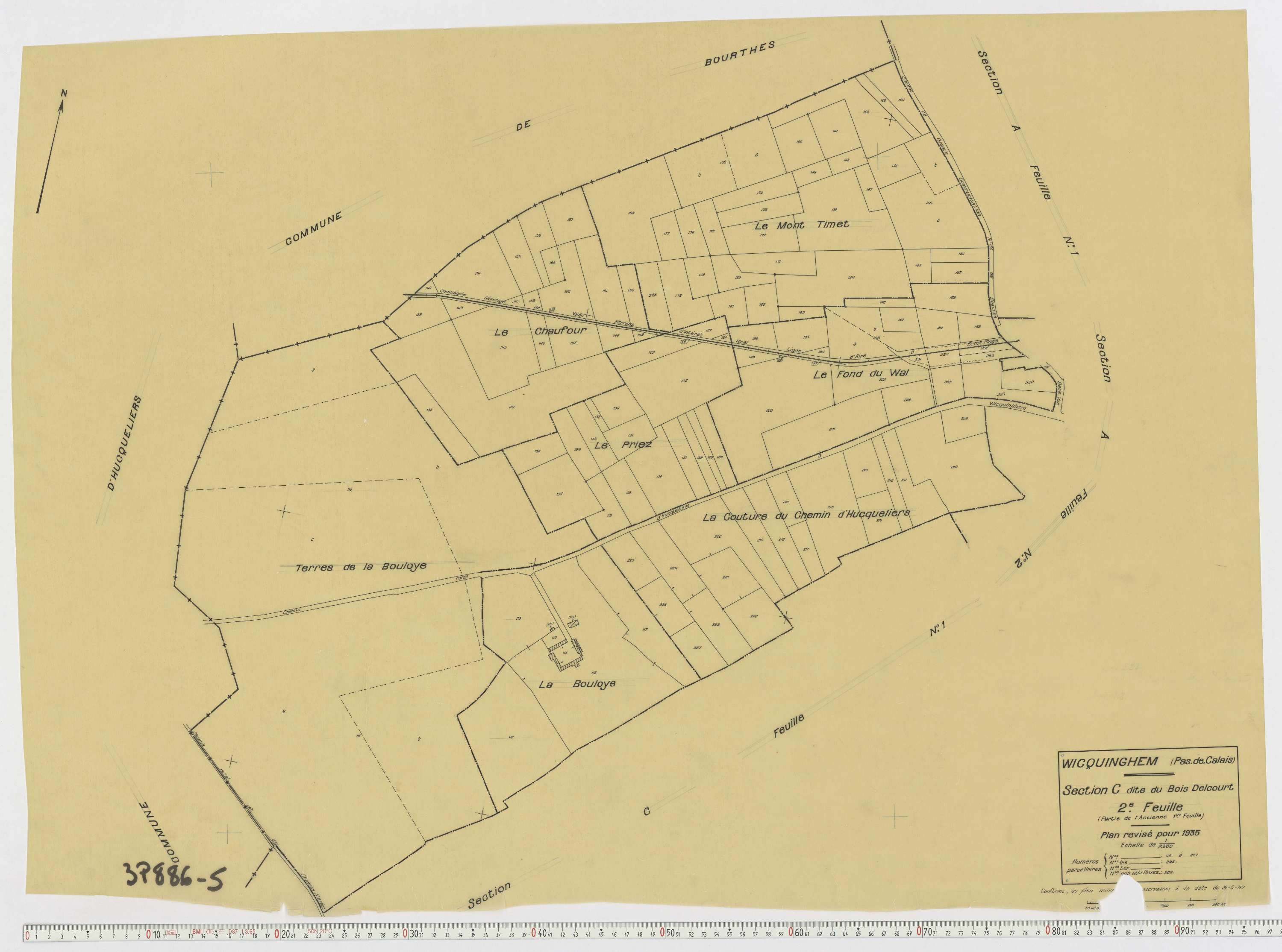 Wicquinghem - Section C, feuille 2.