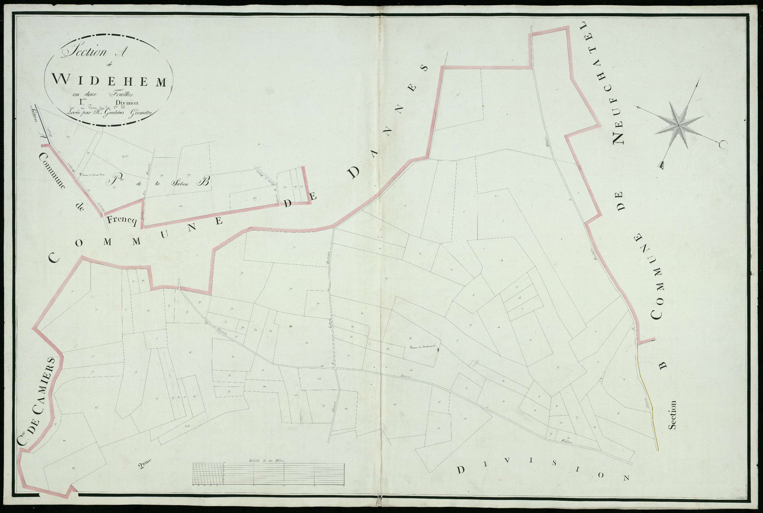 Widehem - Section A, 1re feuille