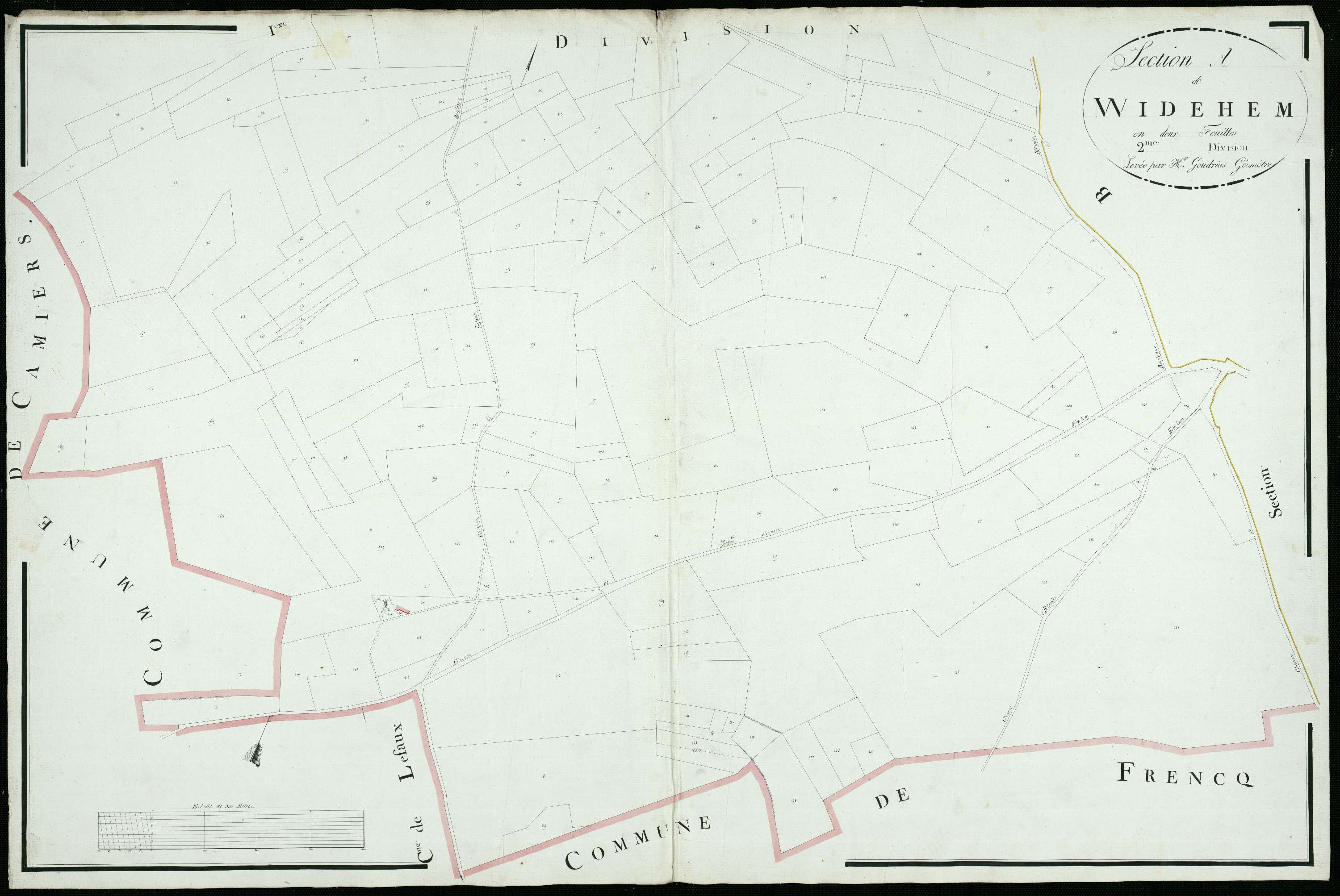 Widehem - Section A, 2e feuille