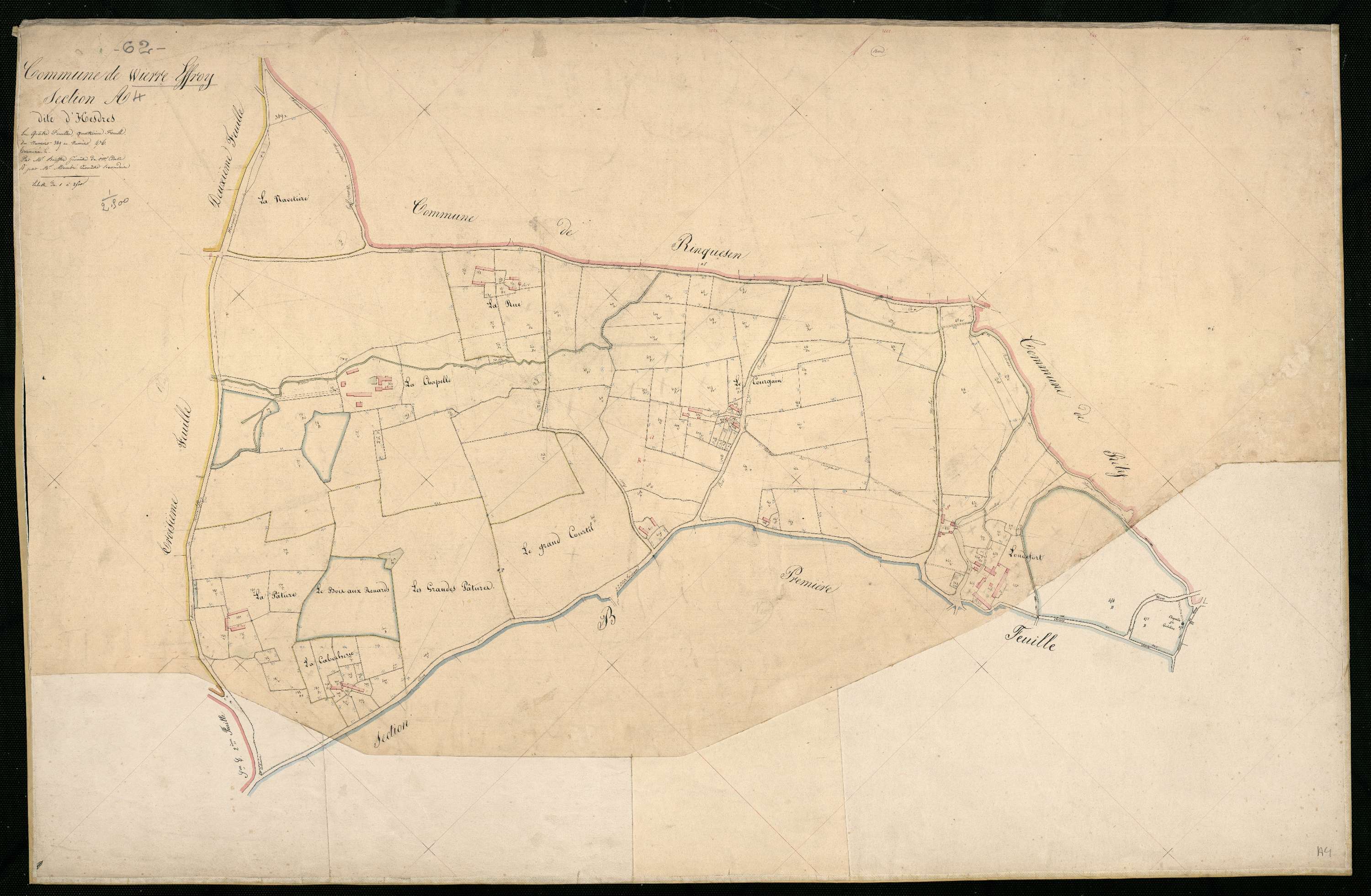 Wierre-Effroy - Section A, 4e feuille