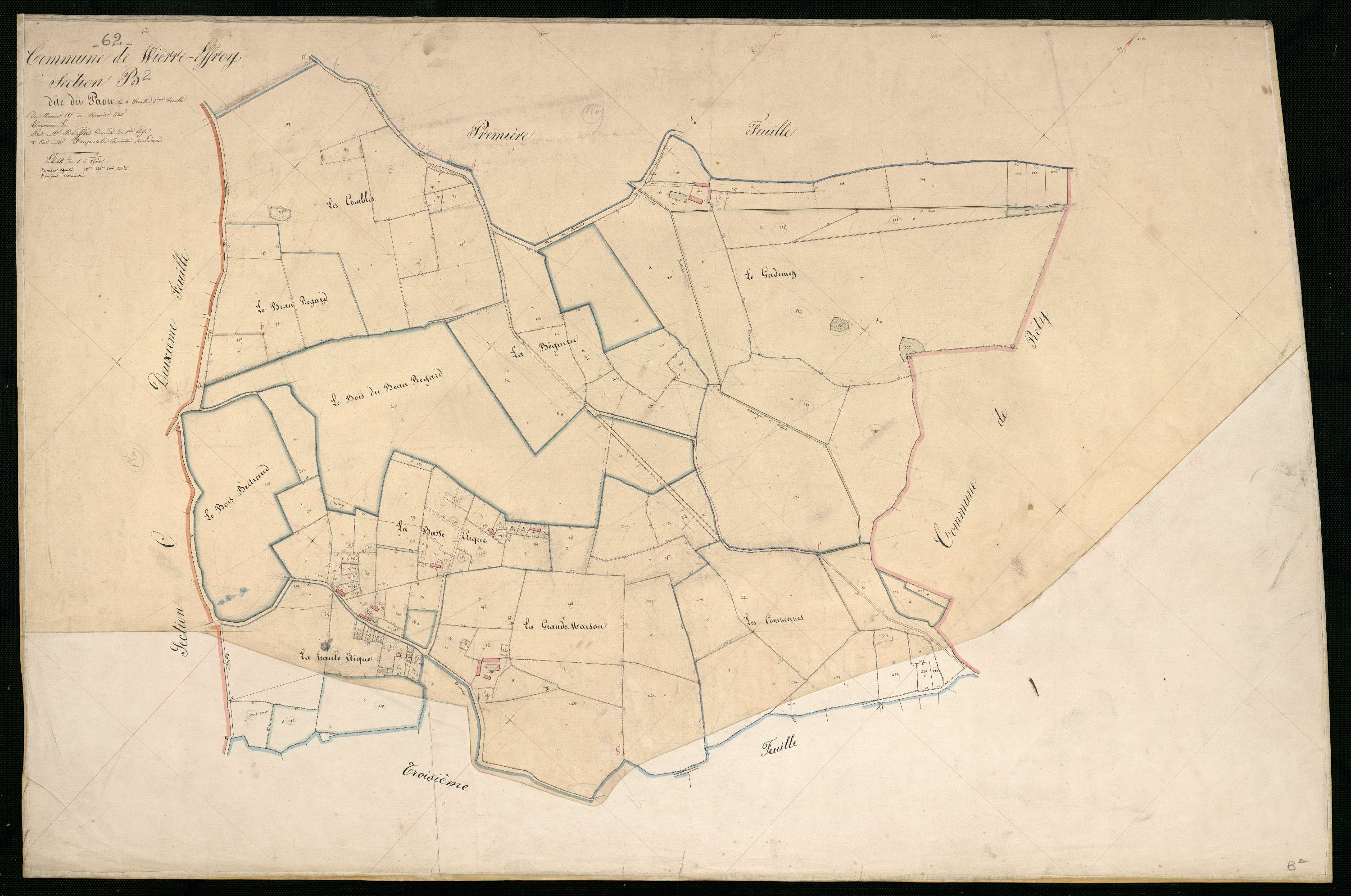 Wierre-Effroy - Section B, 2e feuille