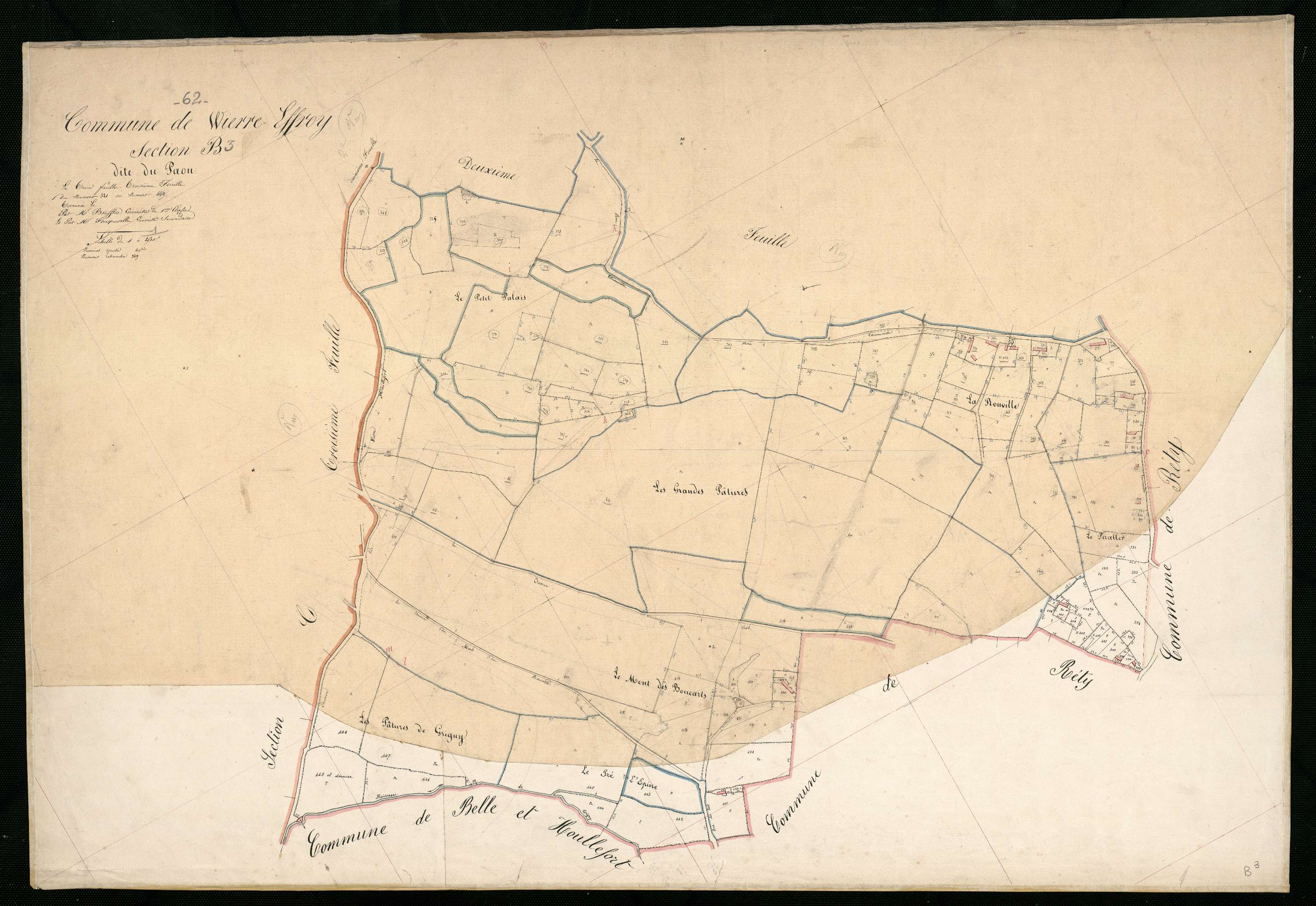 Wierre-Effroy - Section B, 3e feuille