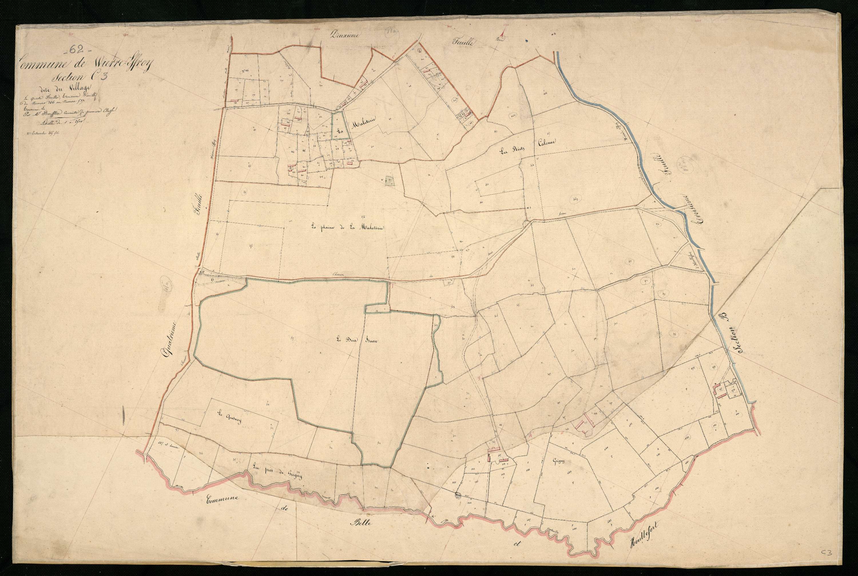 Wierre-Effroy - Section C, 3e feuille