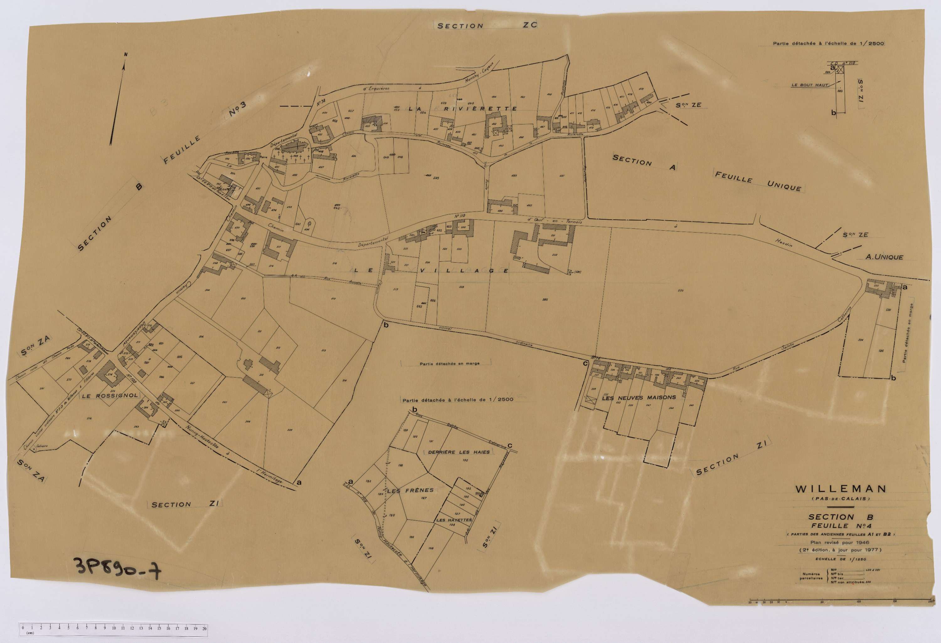 Willeman - Section B, feuille 4.
