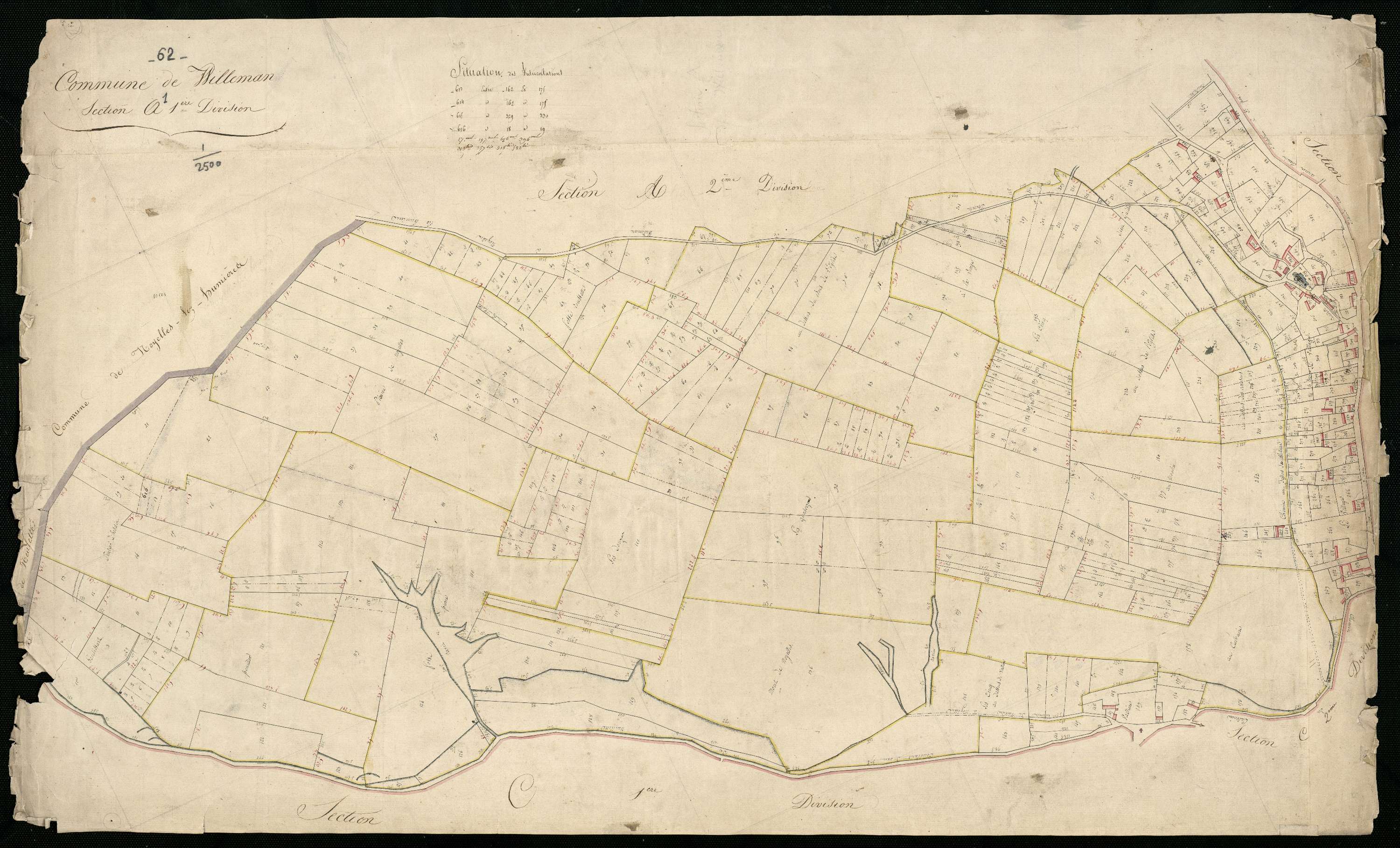 Willeman - Section A, 1re feuille