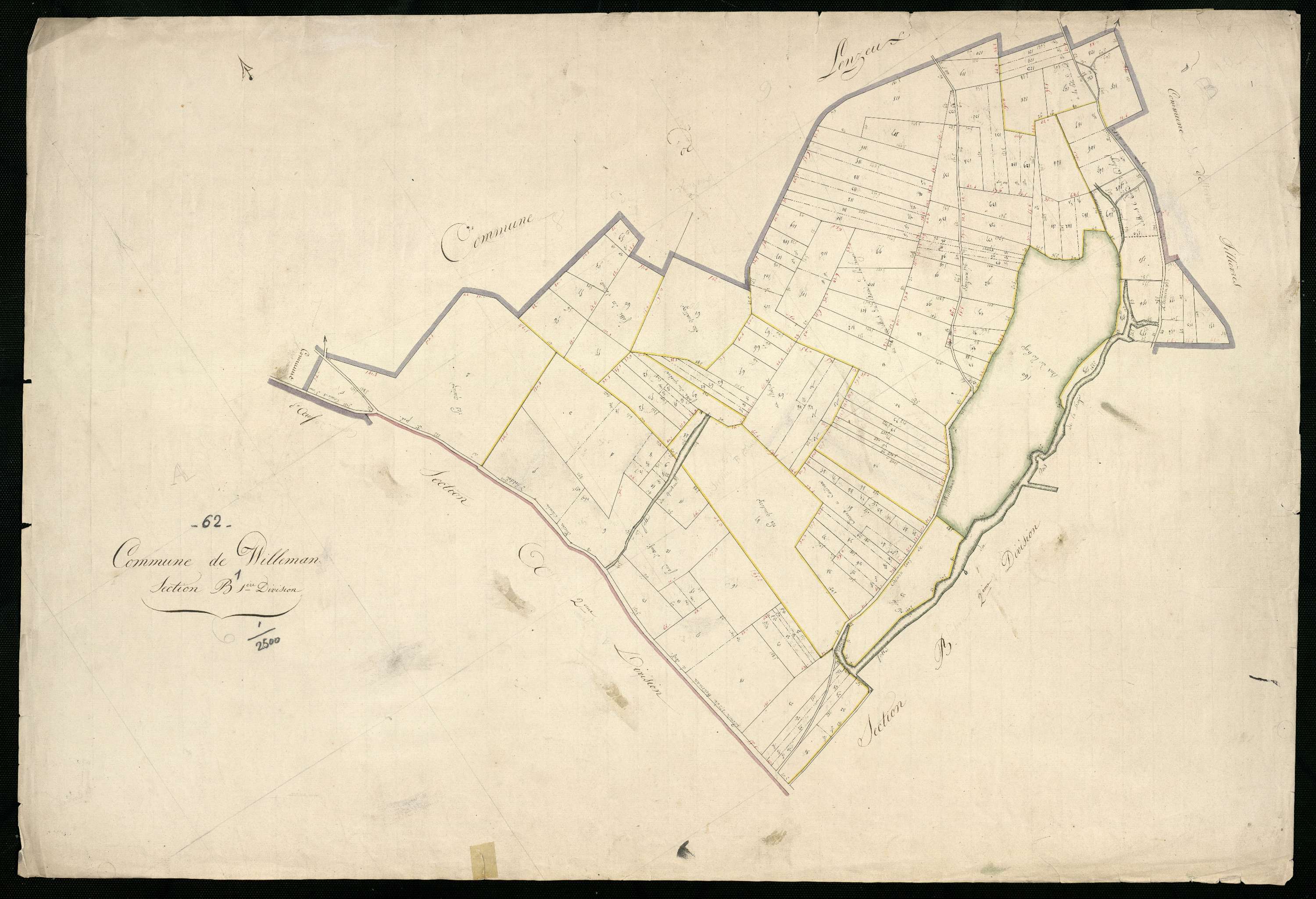 Willeman - Section B, 1re feuille