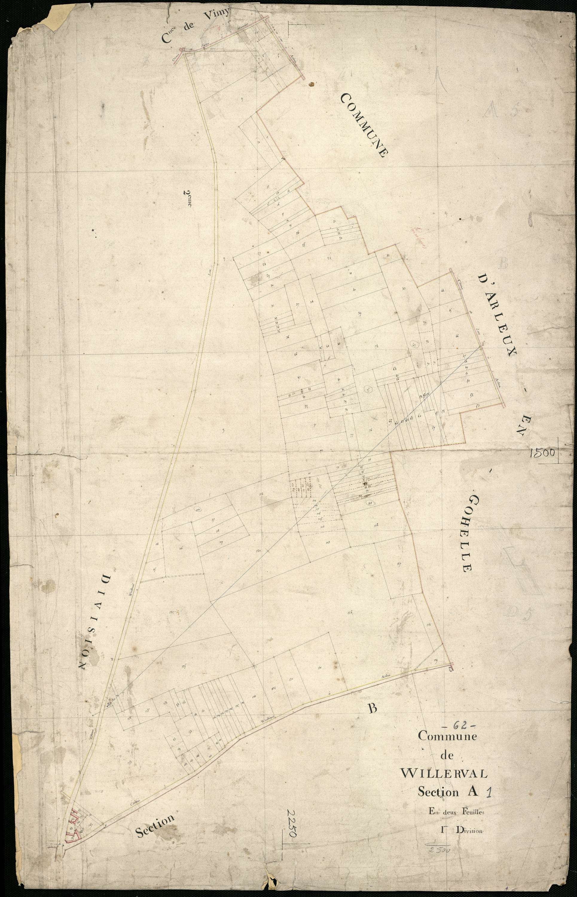Willerval - Section A, 1re feuille