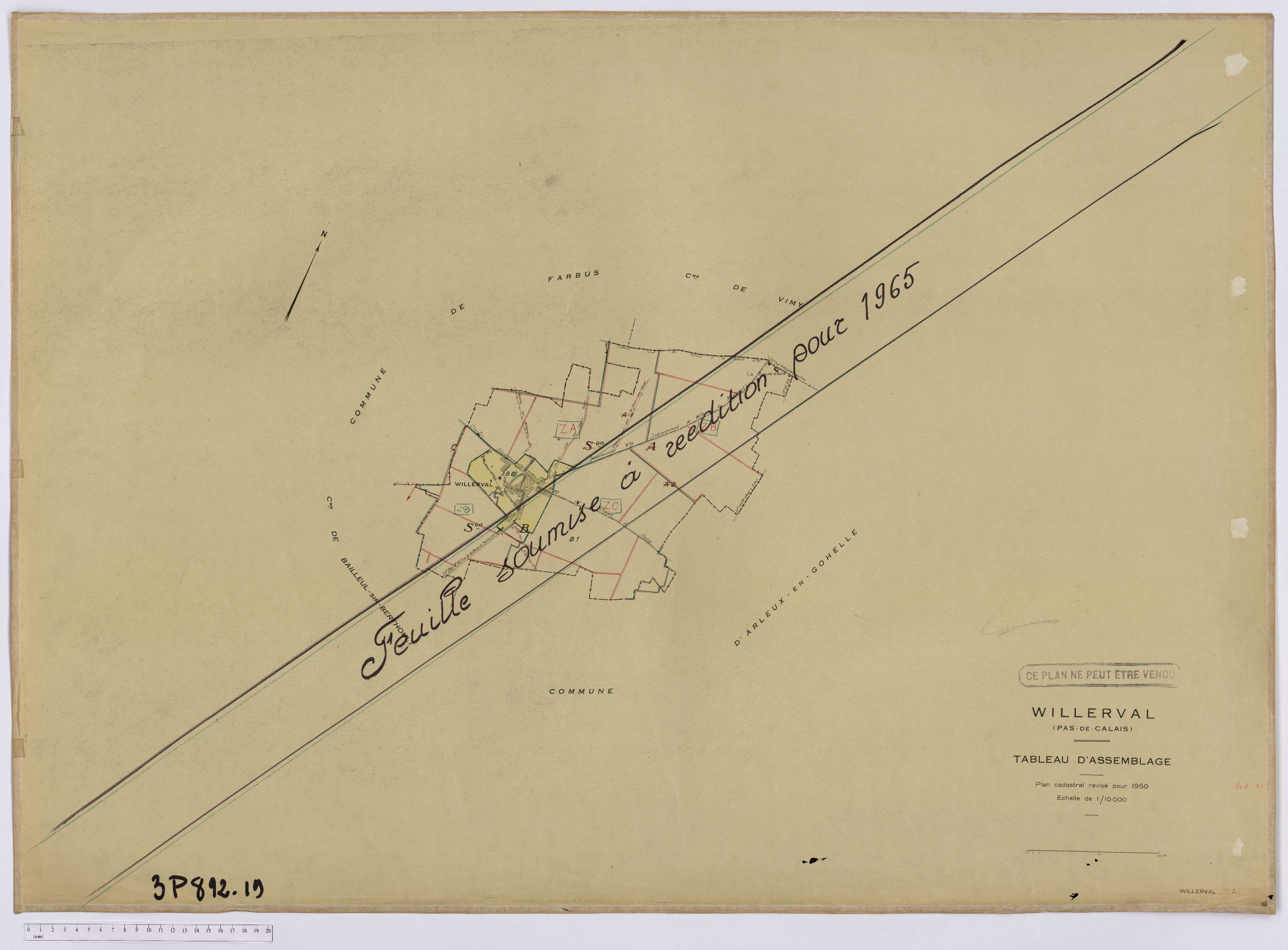 Willerval - Tableau d'assemblage.