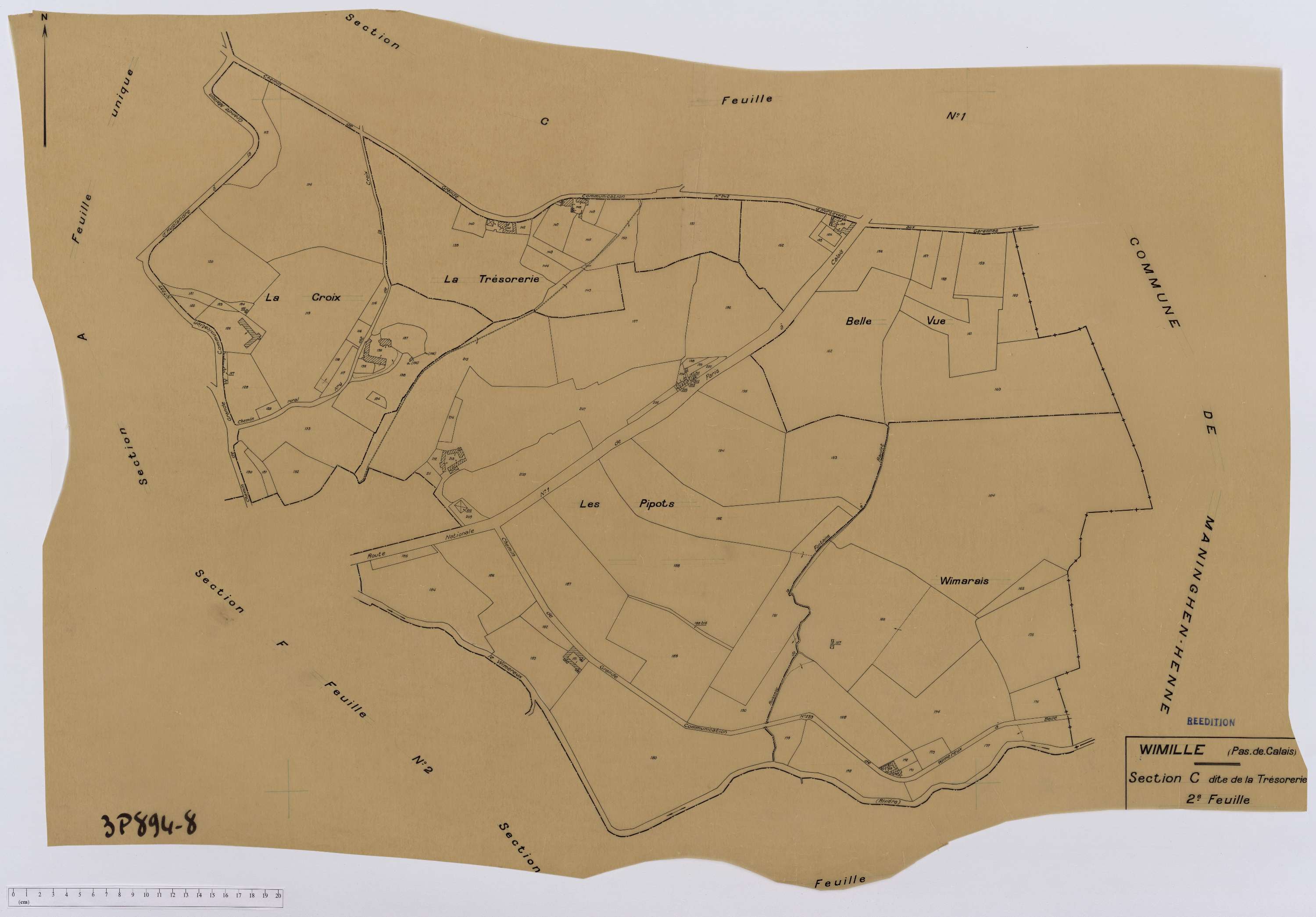Wimille - Section C, feuille 2.