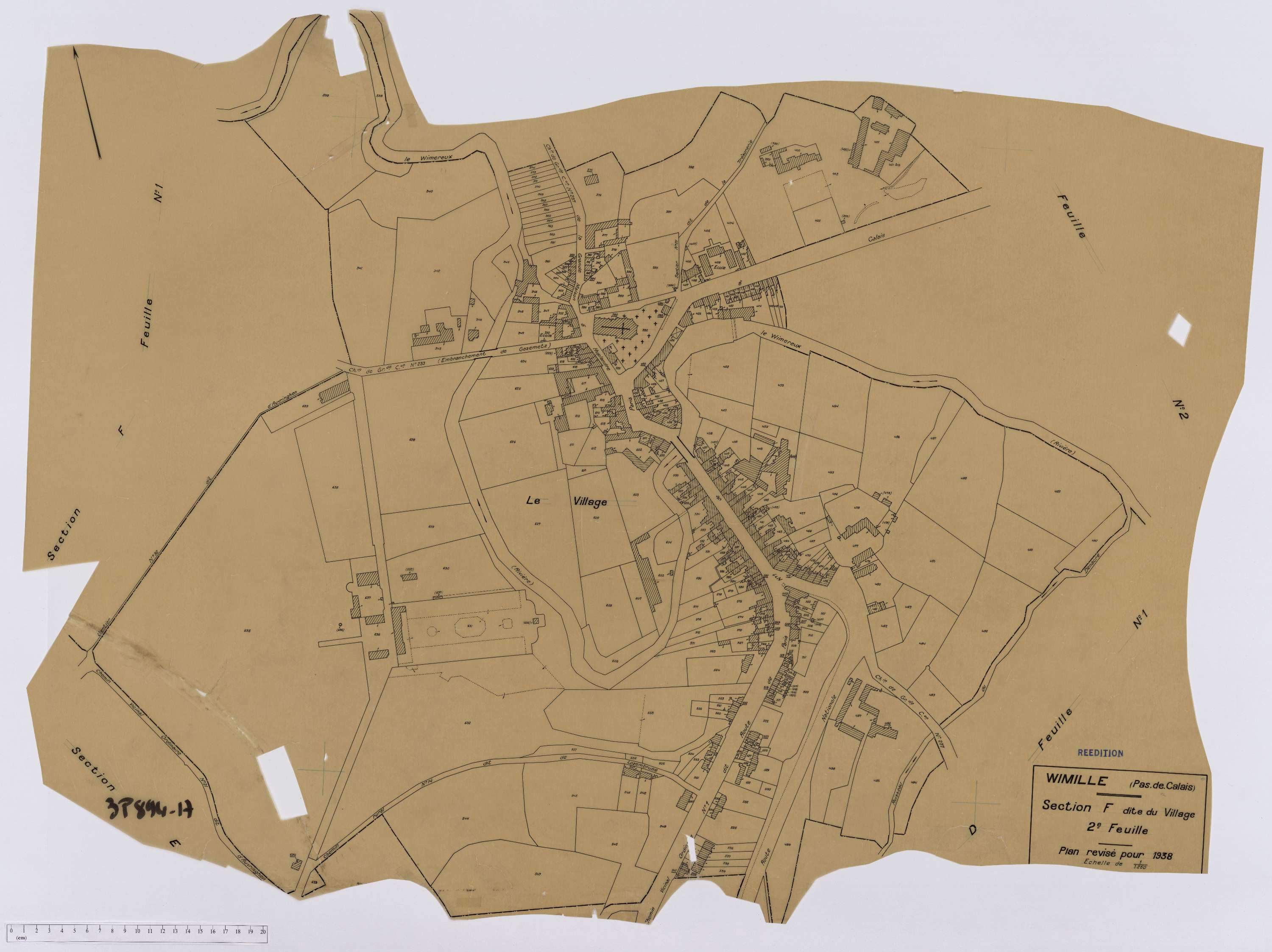 Wimille - Section F, feuille 2.